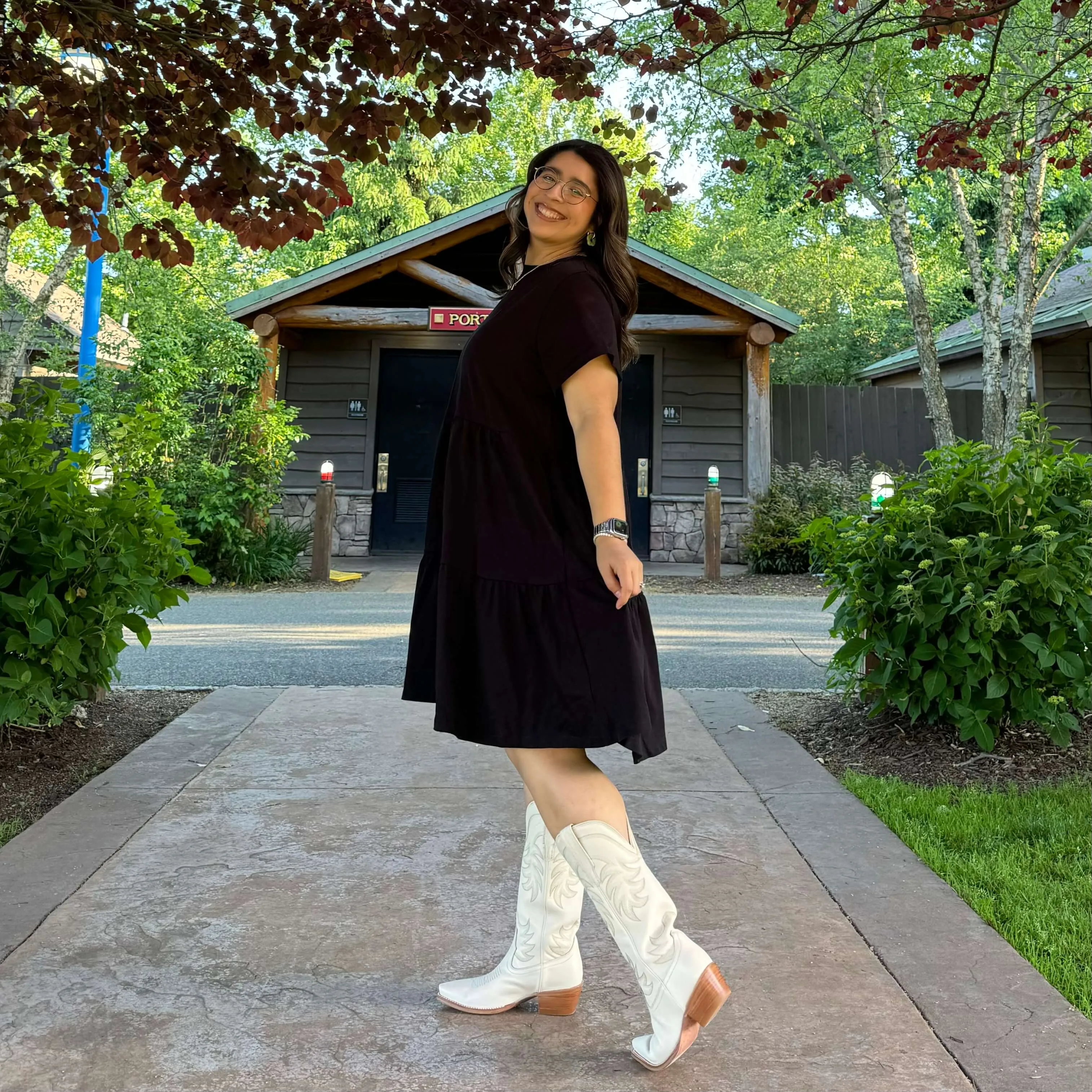 Tiered Shirt Dress - Black *Clearance Sale* sold by Shiny by Nature product image thumbnail 2