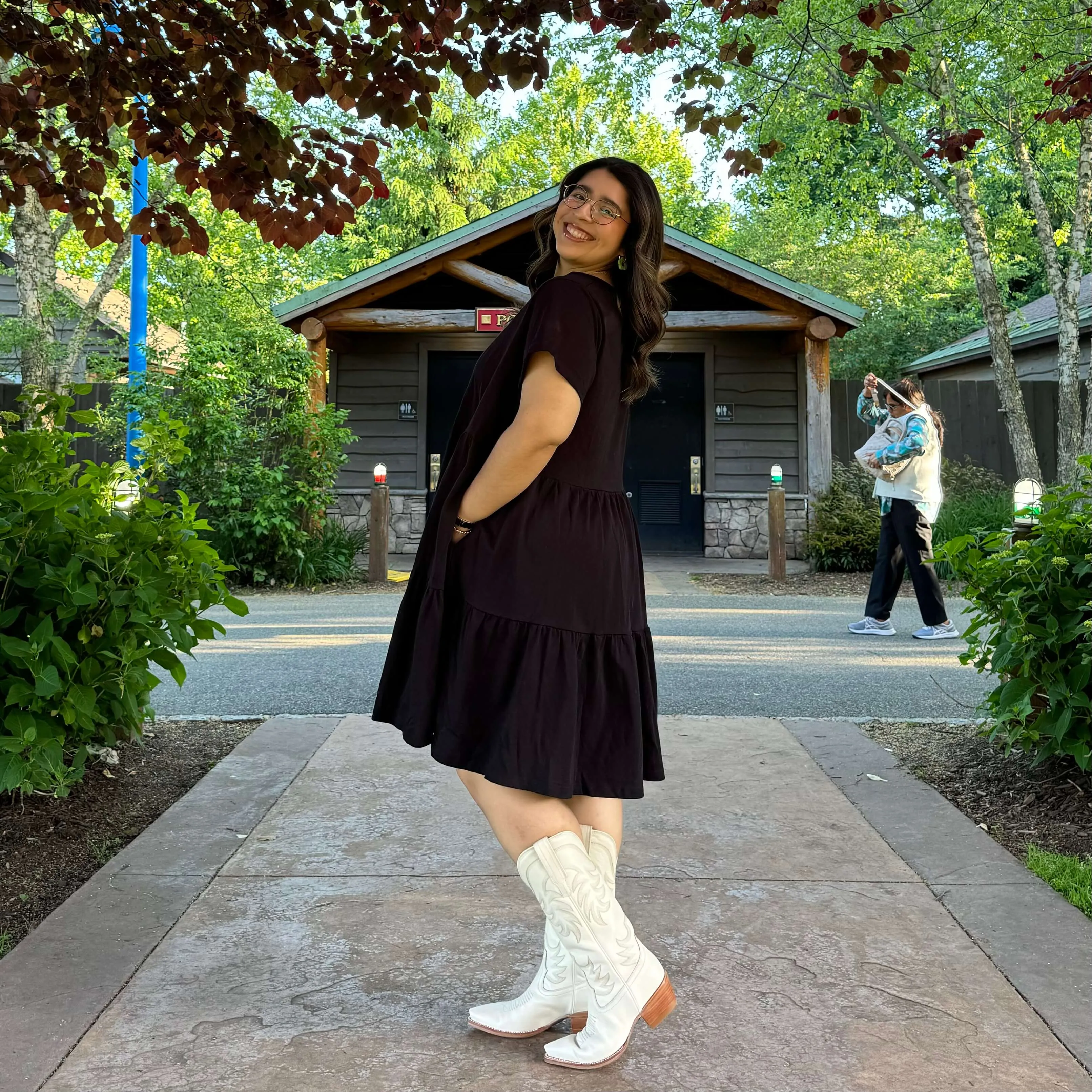 Tiered Shirt Dress - Black *Clearance Sale* sold by Shiny by Nature product image thumbnail 5