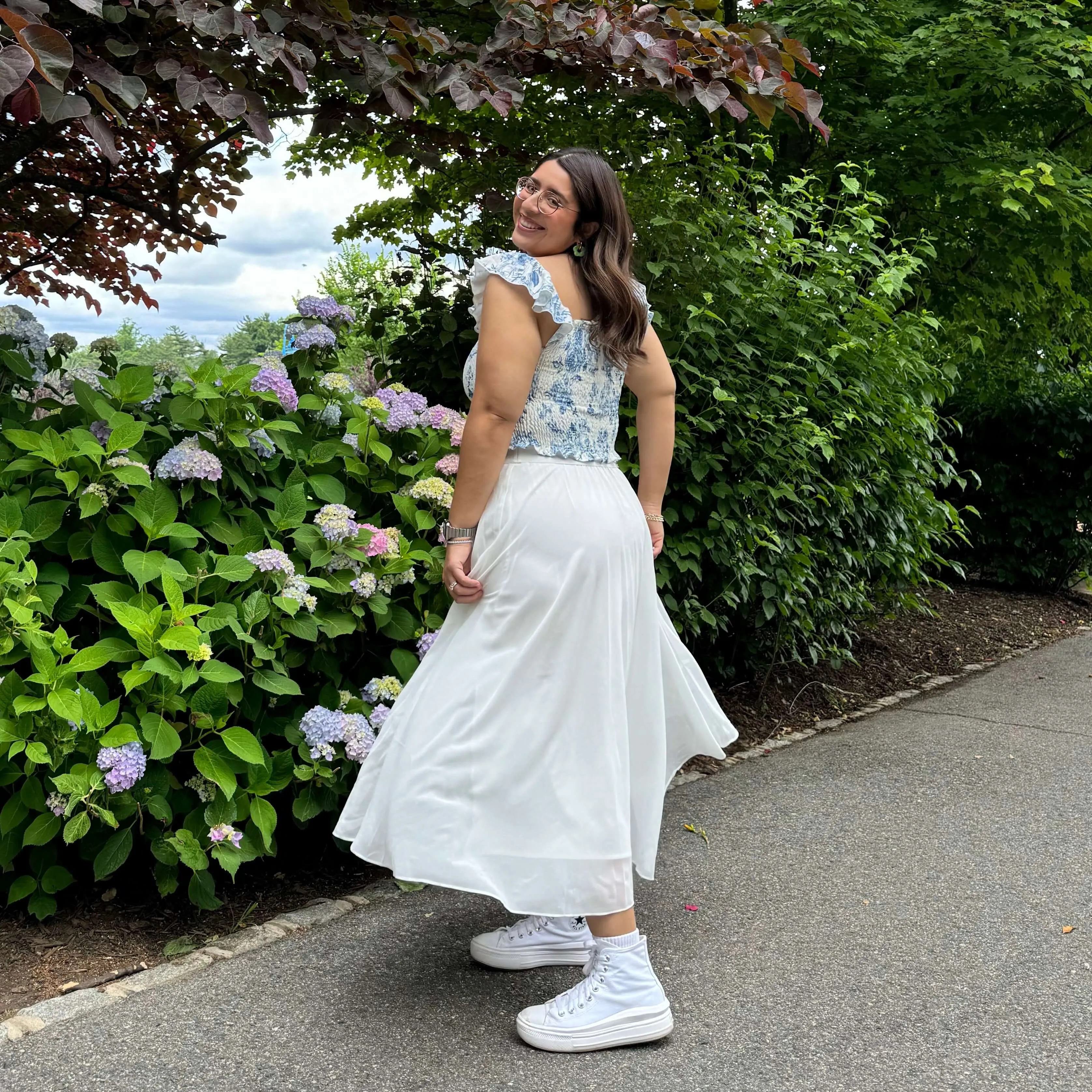 Chiffon Midi Skirt - Tofu *Clearance Sale* sold by Shiny by Nature product image thumbnail 4