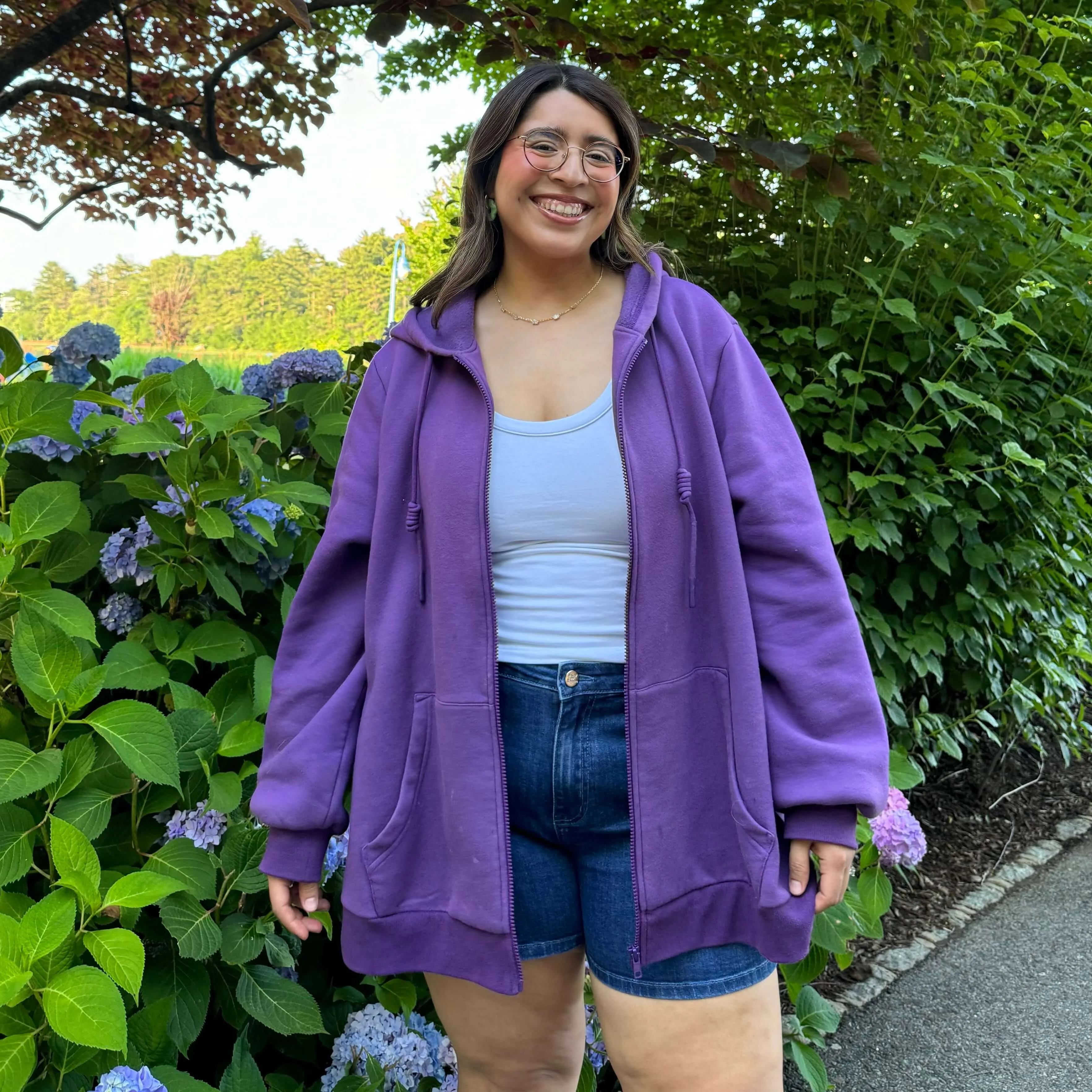 Zip-Up Hoodie - Purple Yam sold by Shiny by Nature product image thumbnail 2