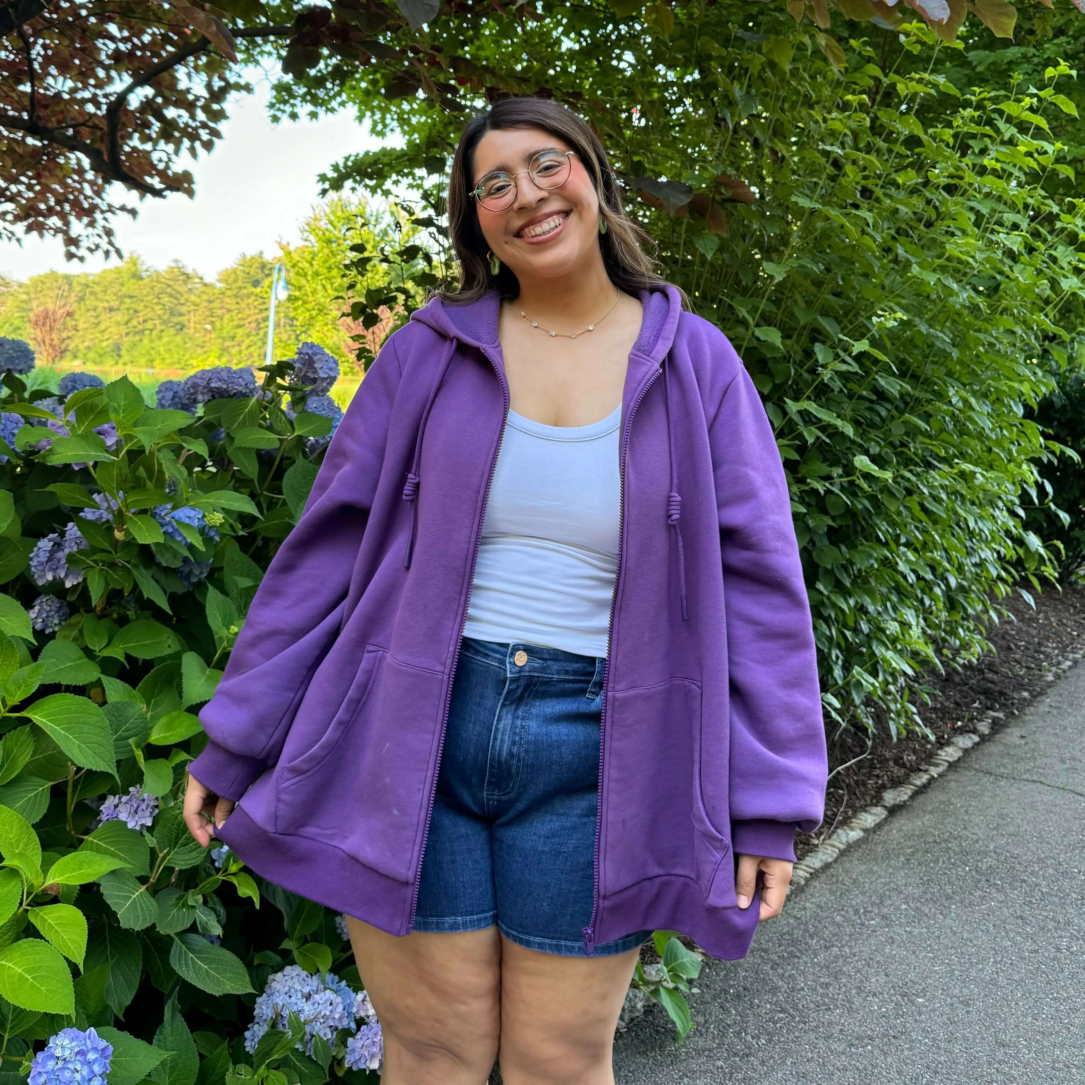 Zip-Up Hoodie - Purple Yam sold by Shiny by Nature product image thumbnail 3