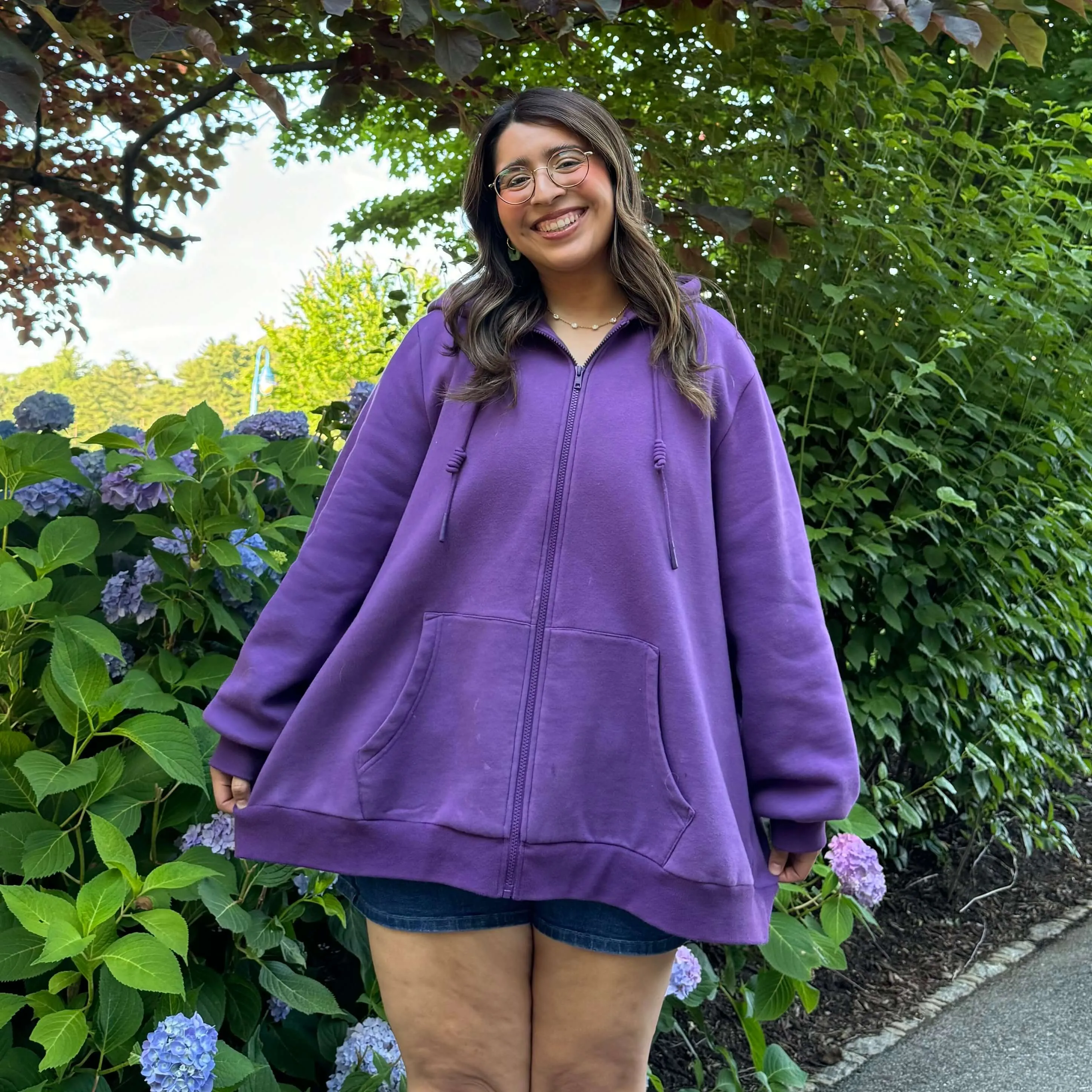 Zip-Up Hoodie - Purple Yam sold by Shiny by Nature product image thumbnail 4