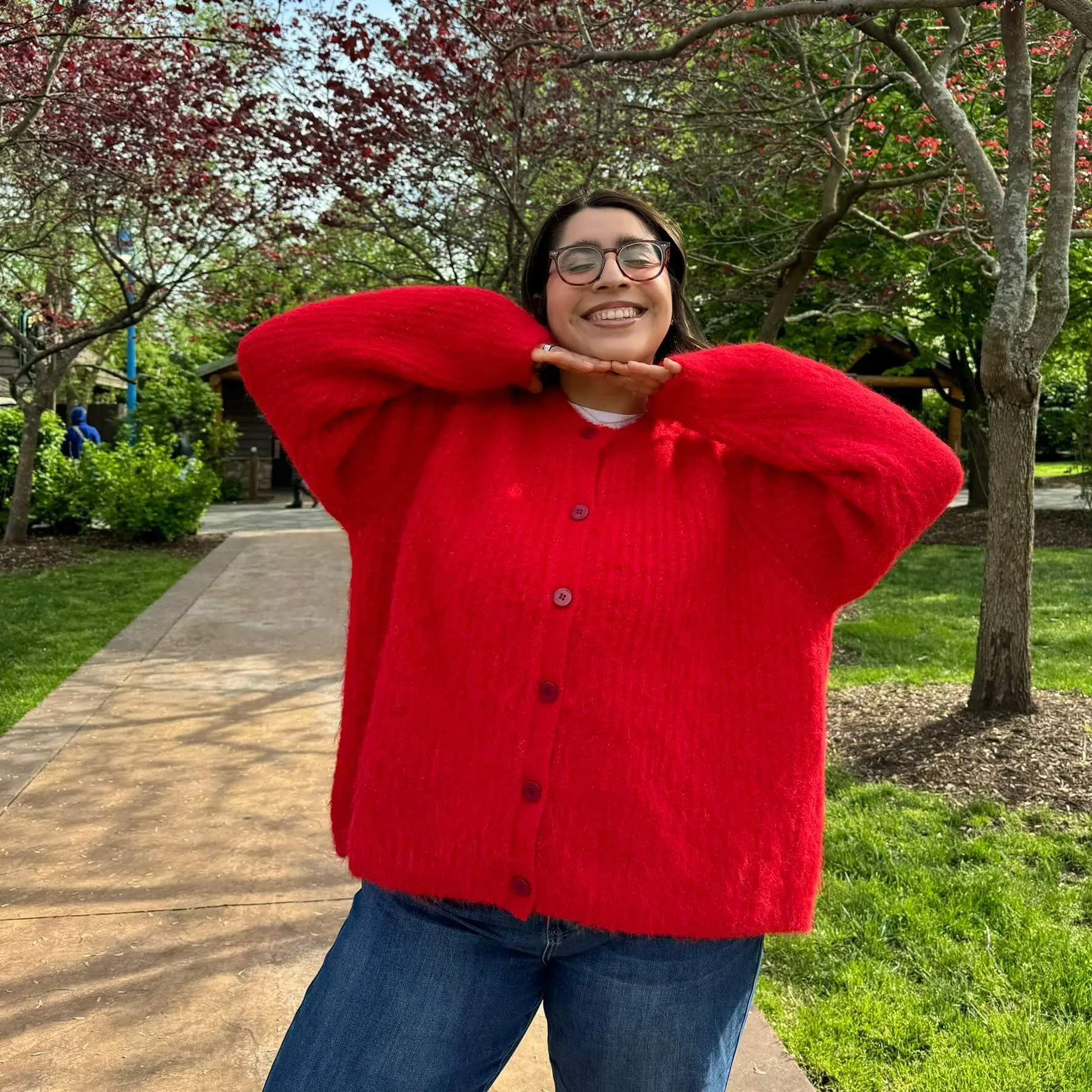 Perfect Day Cardigan - Red *Clearance Sale* sold by Shiny by Nature product image thumbnail 4