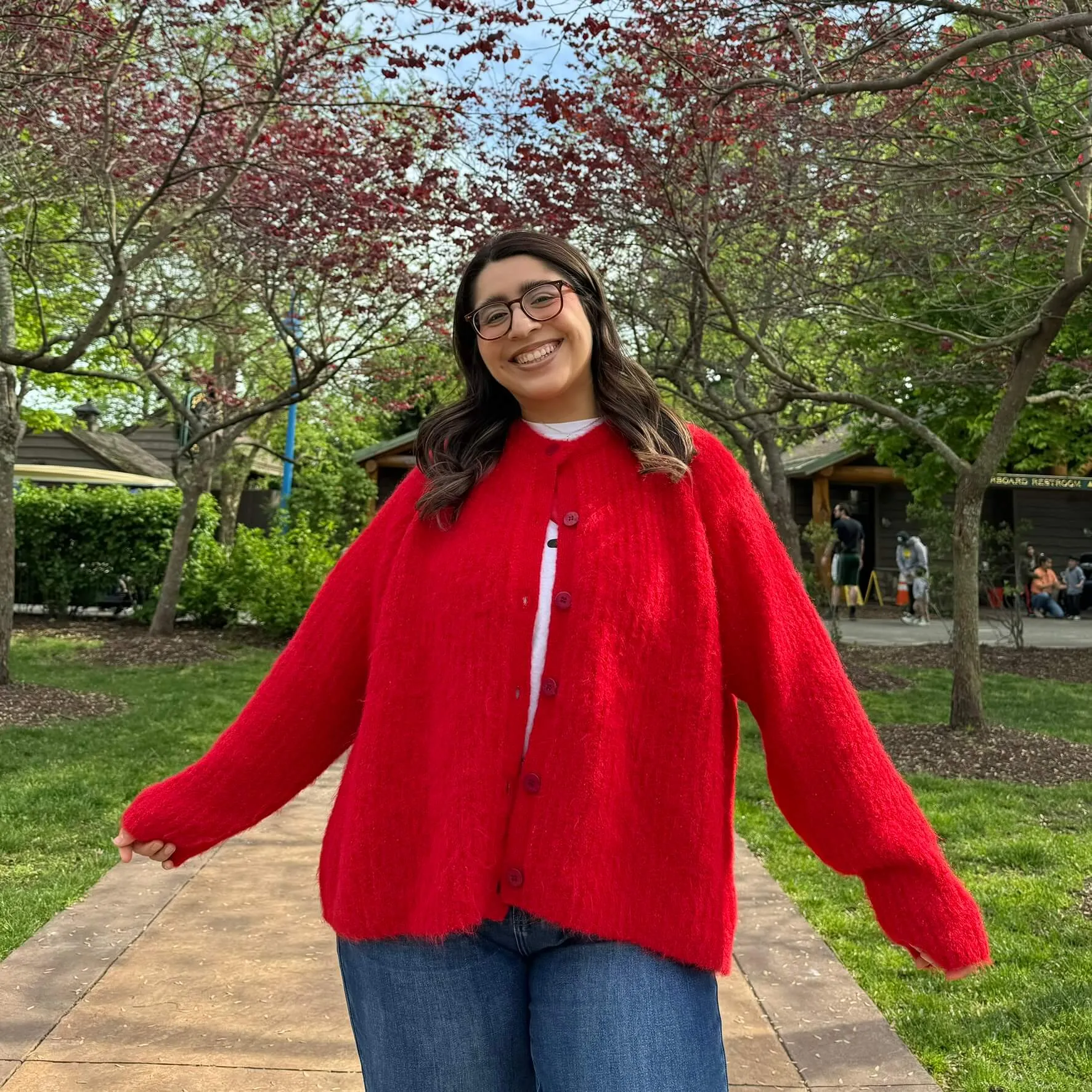 Perfect Day Cardigan - Red *Clearance Sale* sold by Shiny by Nature