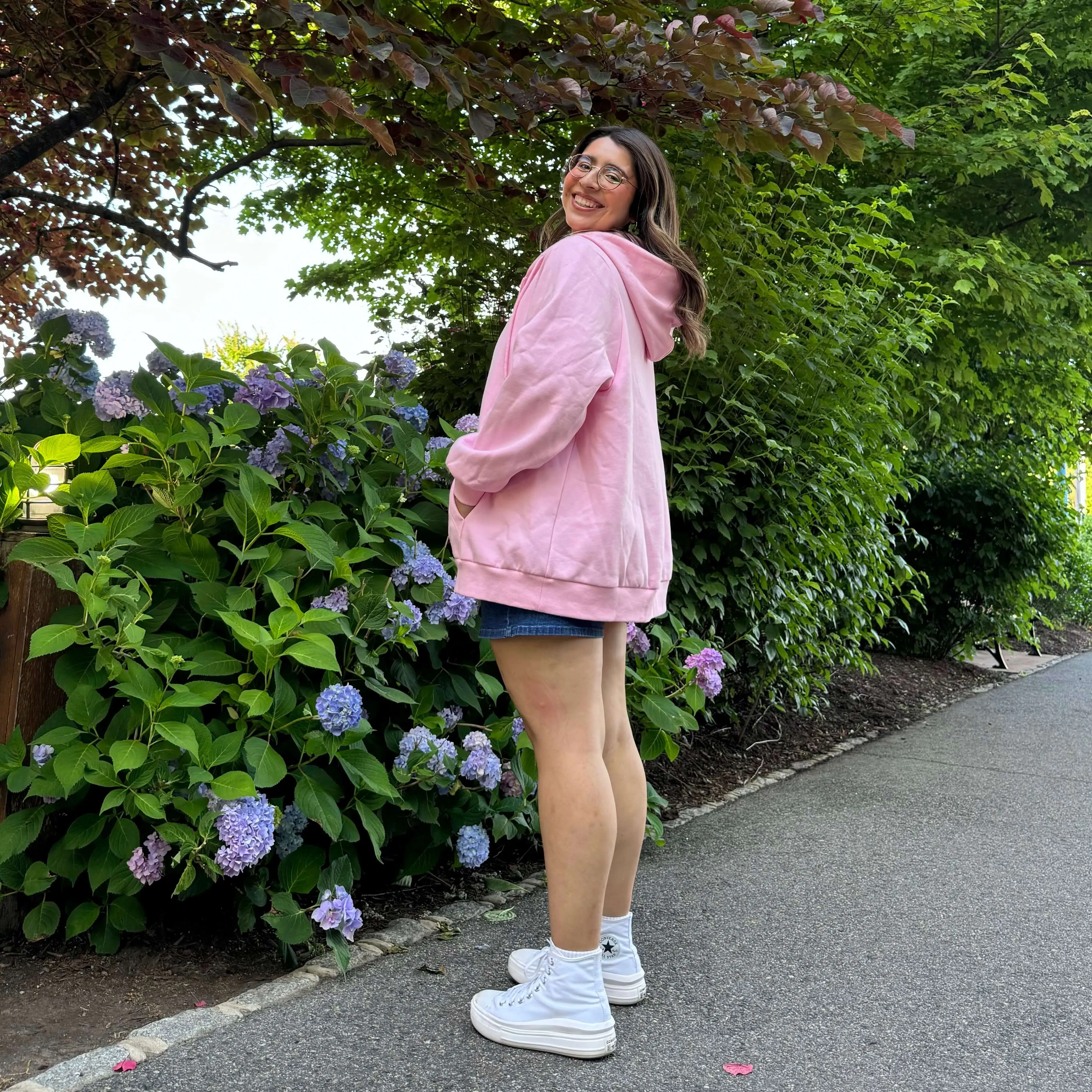 Zip-Up Hoodie - Cherry Blossom *Clearance Sale* sold by Shiny by Nature