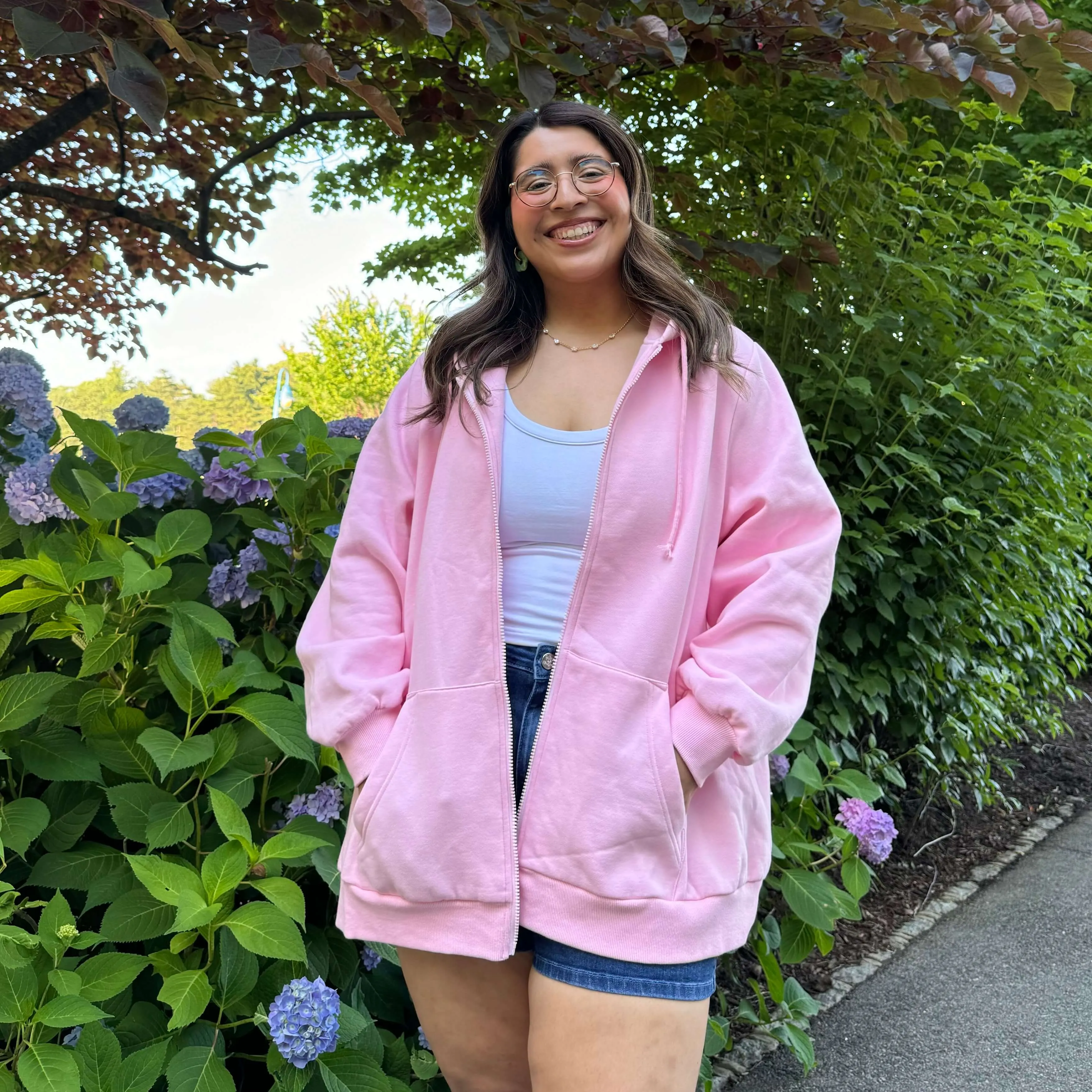 Zip-Up Hoodie - Cherry Blossom *Clearance Sale* sold by Shiny by Nature product image thumbnail 2