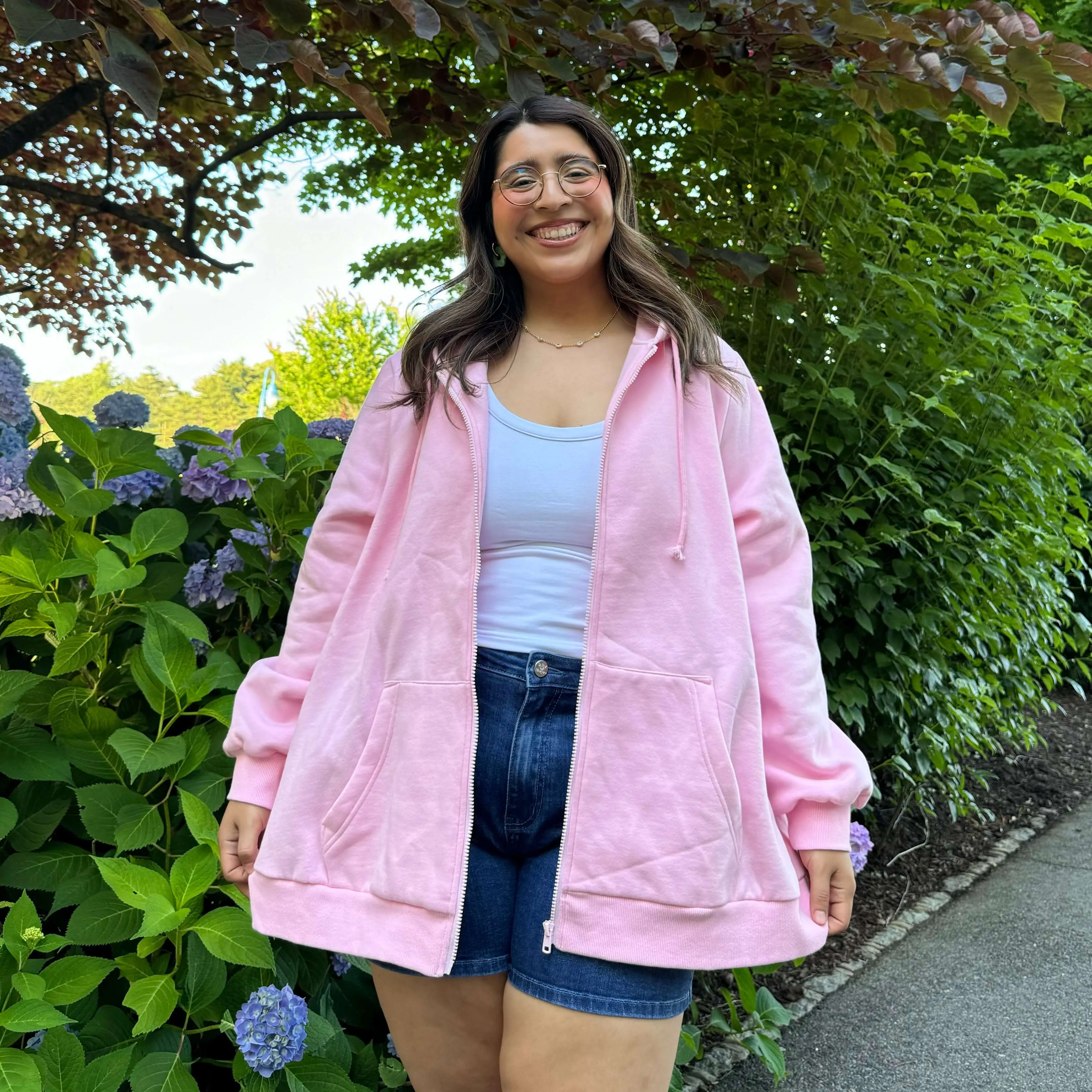 Zip-Up Hoodie - Cherry Blossom *Clearance Sale* sold by Shiny by Nature product image thumbnail 3