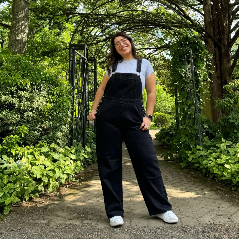 29" Inseam Overall Jeans - Black sold by Shiny by Nature