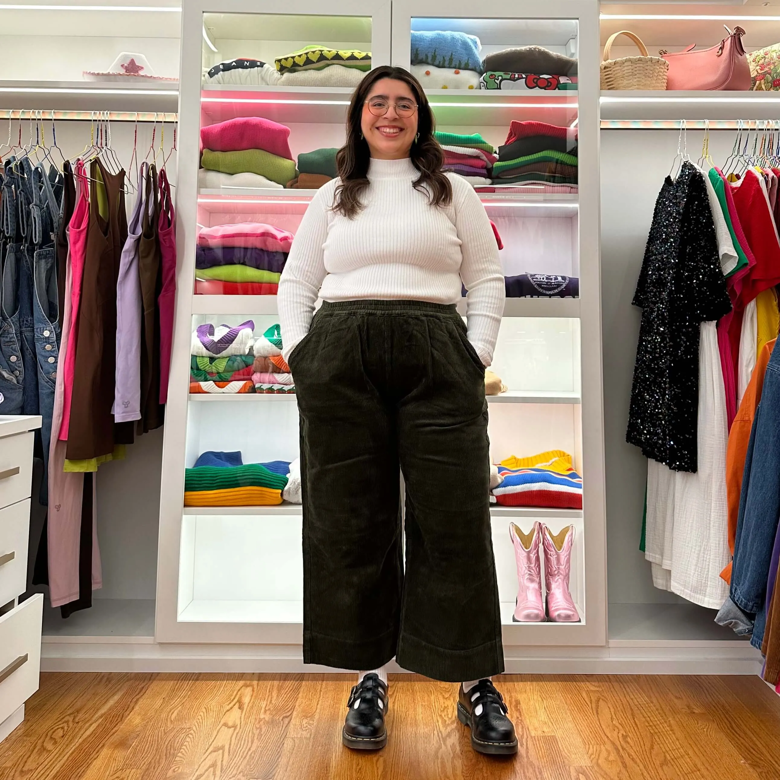 25 Inch Corduroy Pants - Olive *Clearance Sale* sold by Shiny by Nature