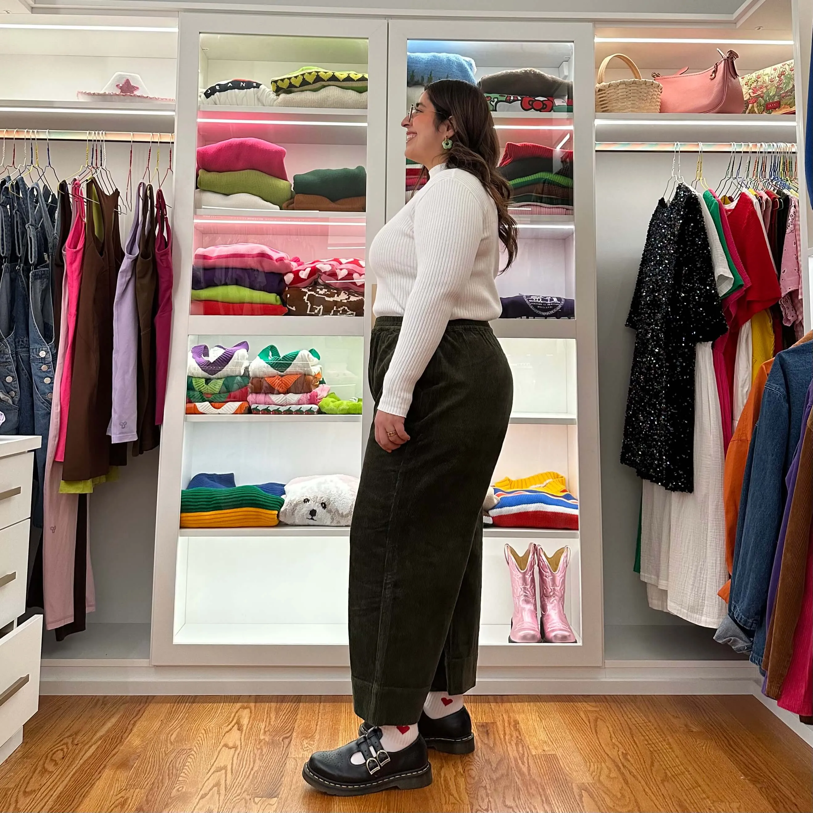 25 Inch Corduroy Pants - Olive *Clearance Sale* sold by Shiny by Nature product image thumbnail 3