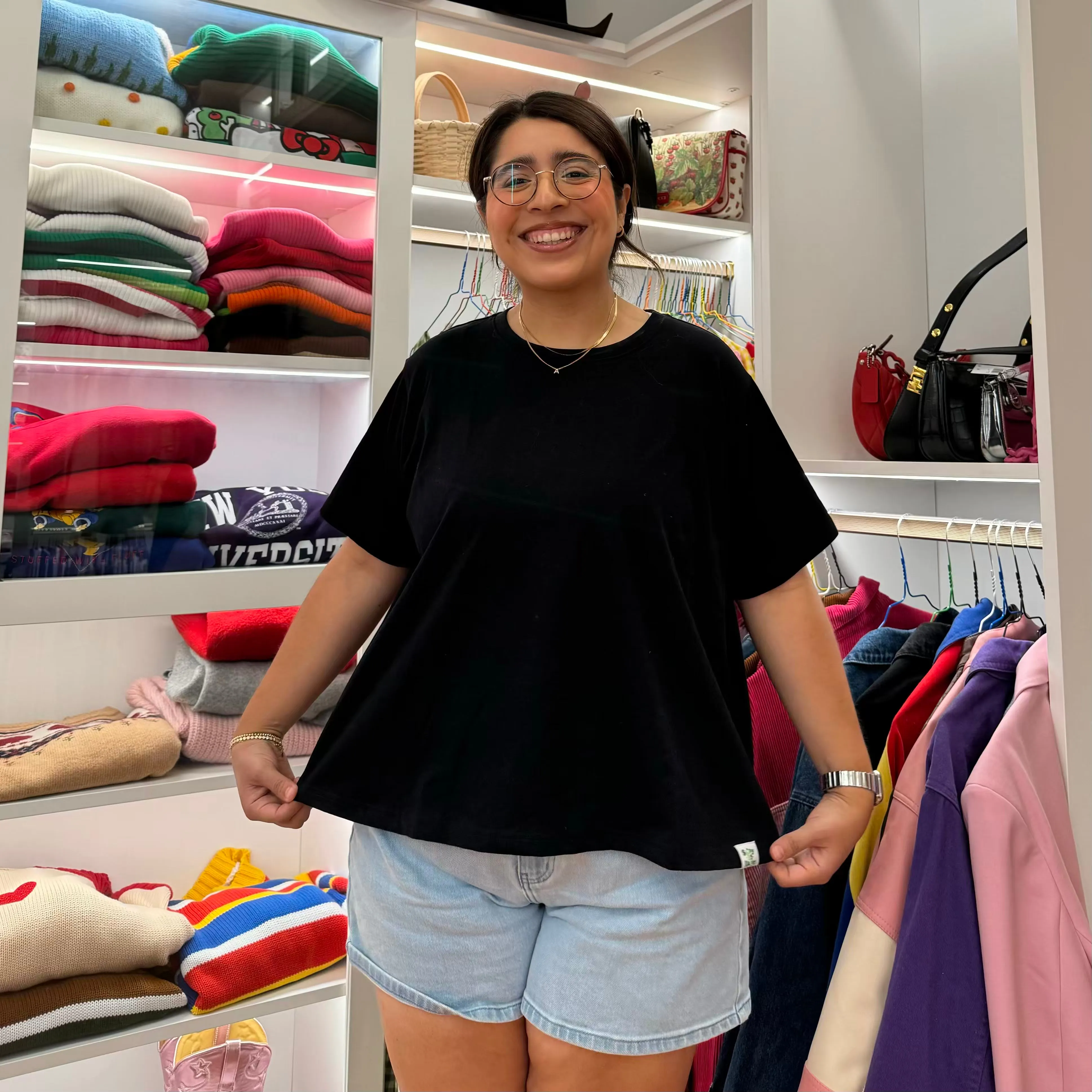 Suncatcher Tee - Black sold by Shiny by Nature