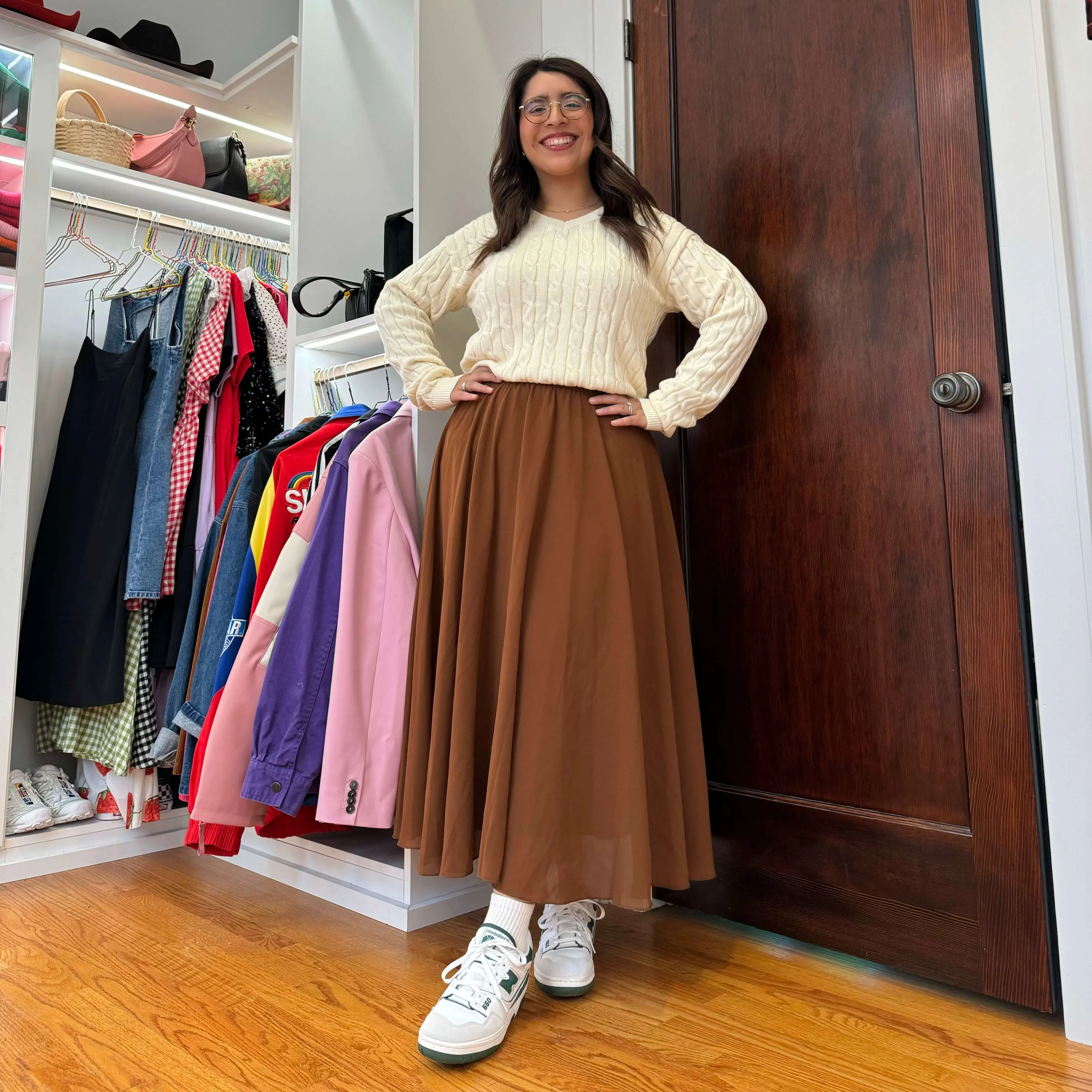 Chiffon Midi Skirt - Acorn *Clearance Sale* sold by Shiny by Nature product image thumbnail 2