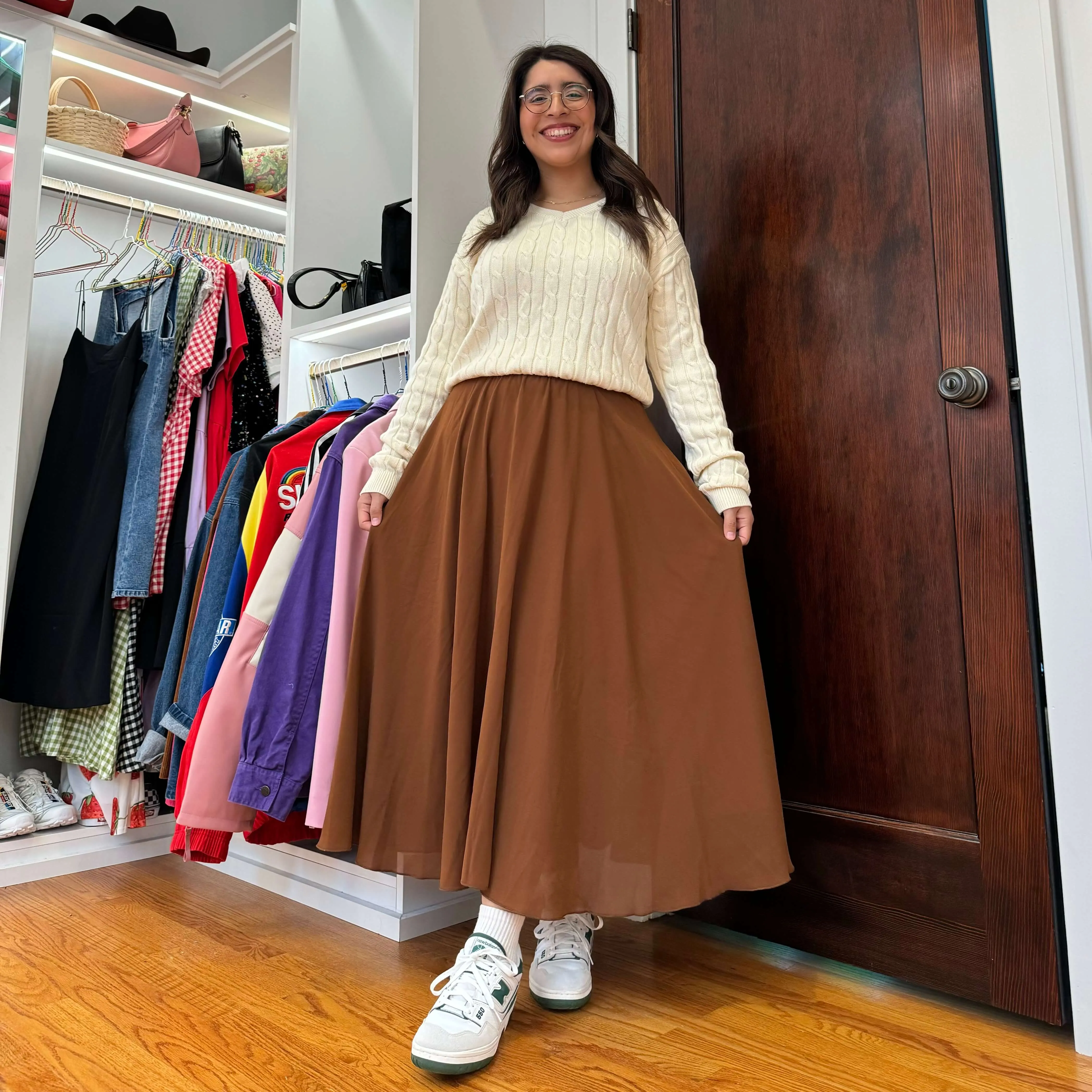 Chiffon Midi Skirt - Acorn *Clearance Sale* sold by Shiny by Nature