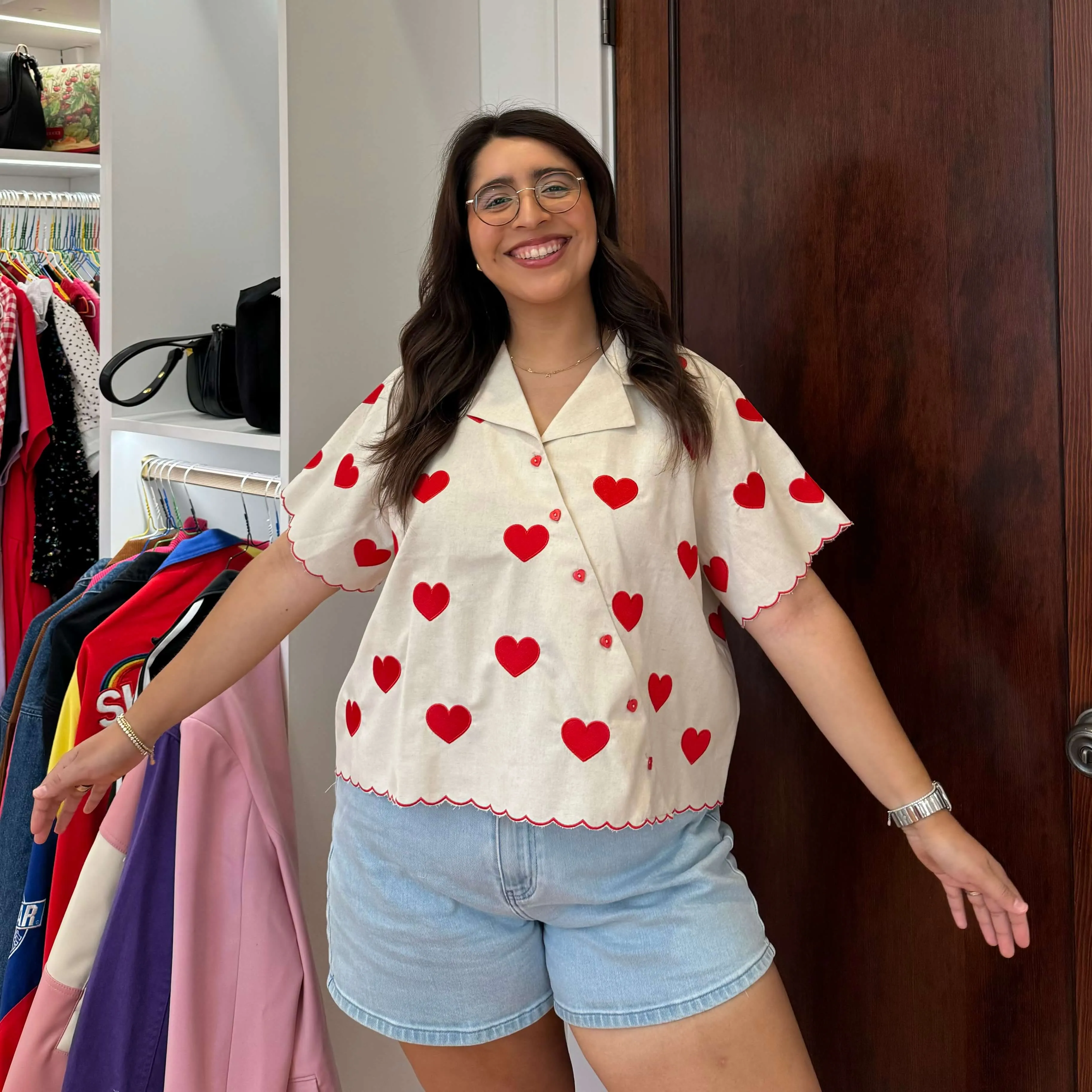 Diagonal Button-Up - Sweetheart *Clearance Sale* sold by Shiny by Nature product image thumbnail 4