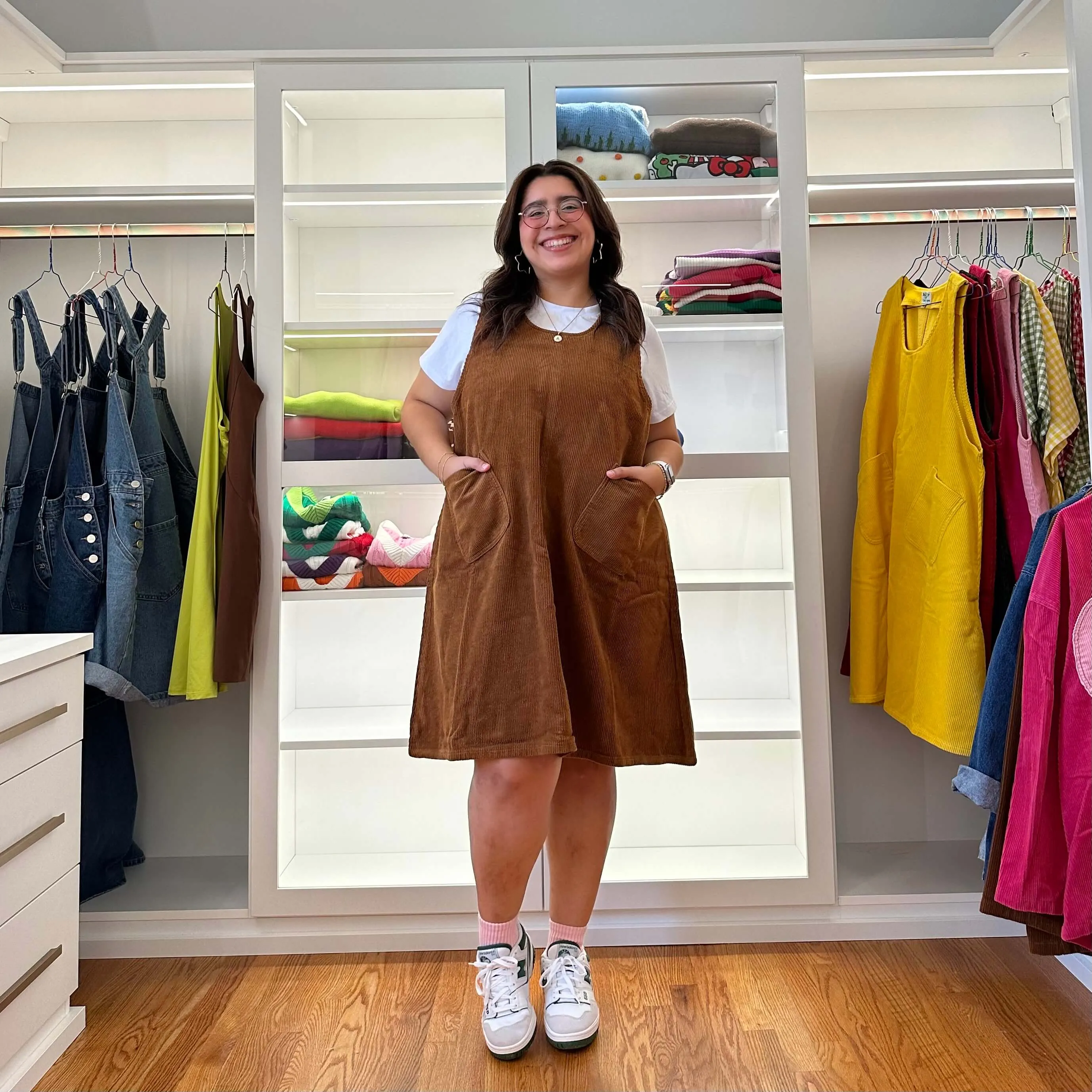 Corduroy Dress - Acorn *Clearance Sale* sold by Shiny by Nature