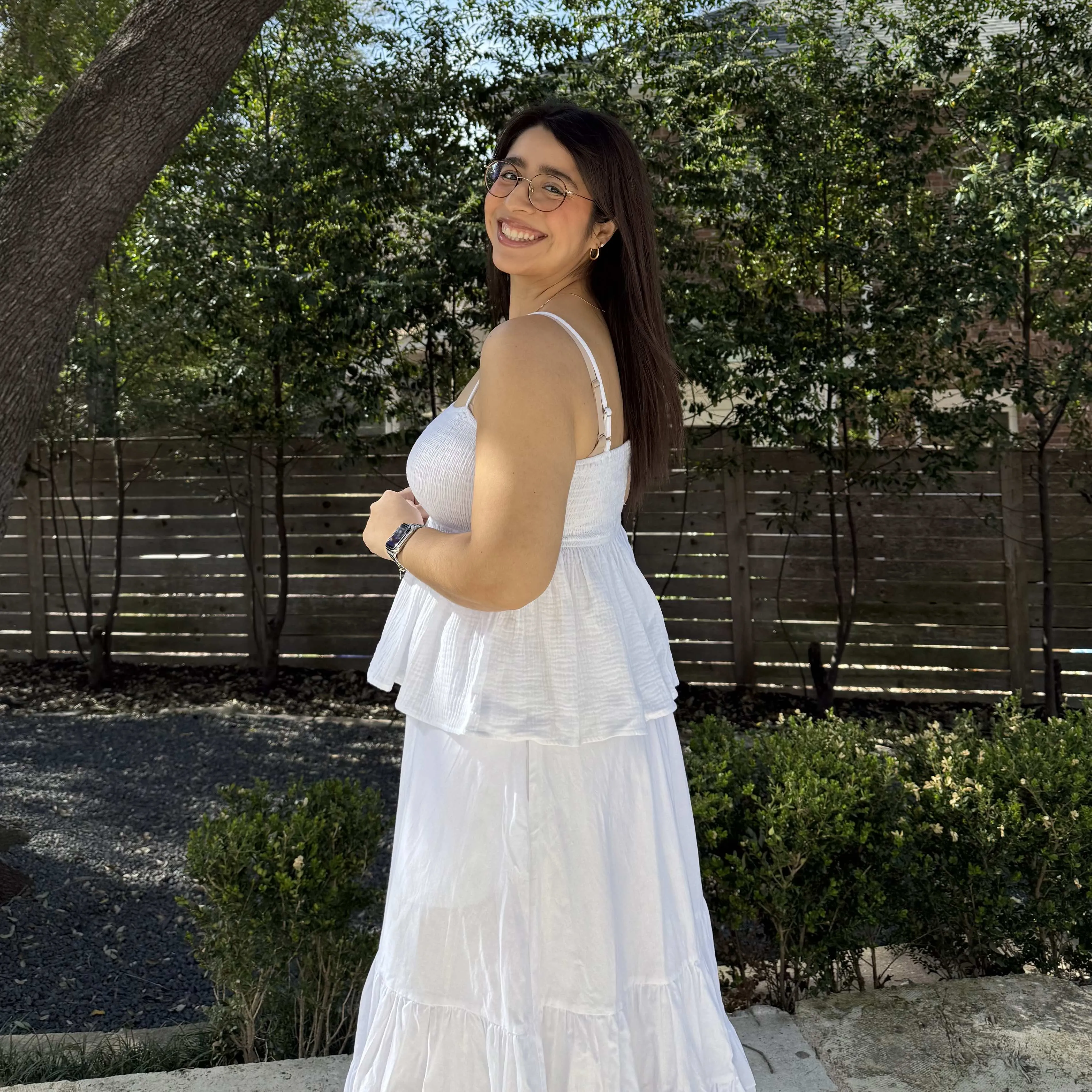 Smocked Strap Peplum Top - Tofu *Clearance Sale* sold by Shiny by Nature product image thumbnail 4