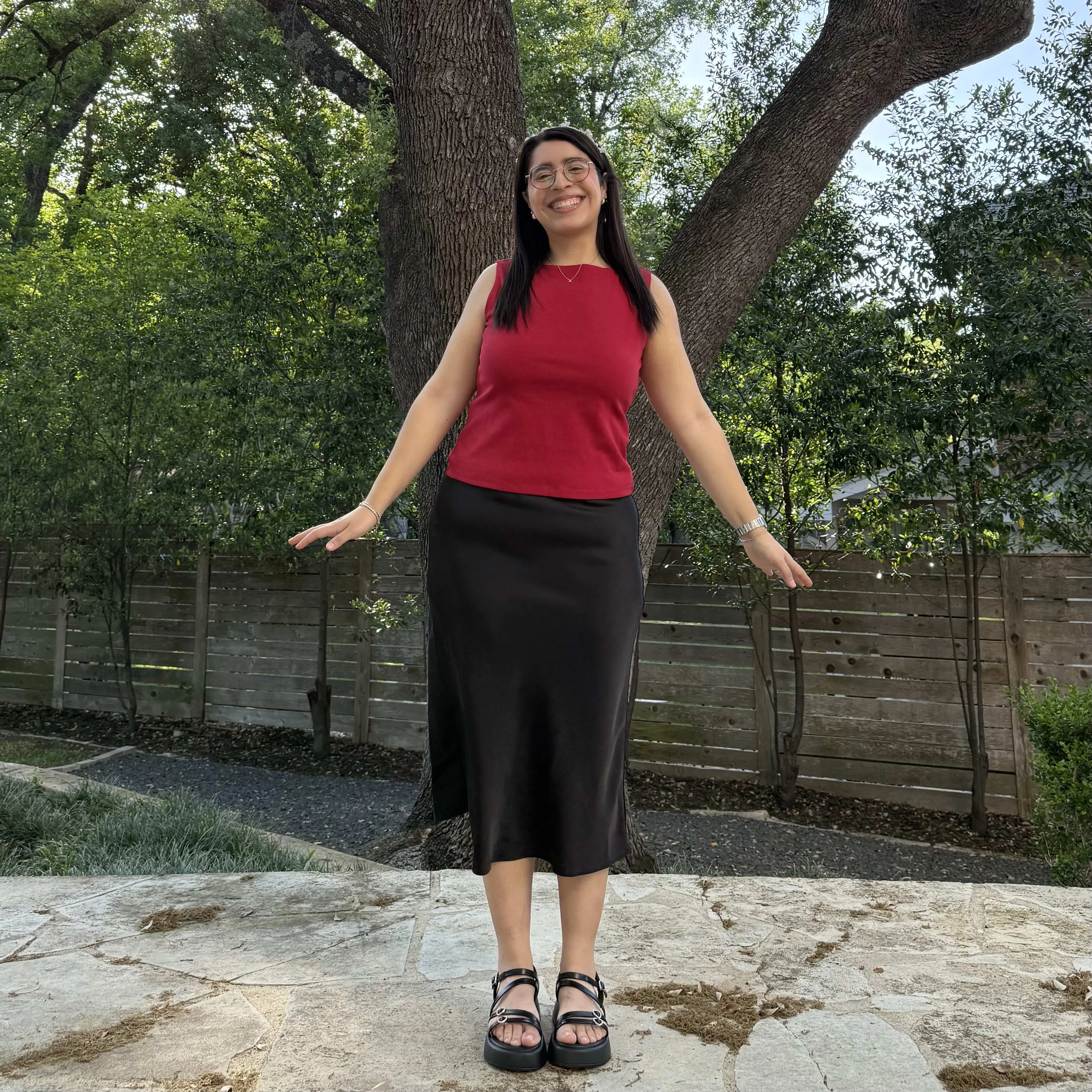 Satin Midi Skirt - Black *Clearance Sale* sold by Shiny by Nature product image thumbnail 4