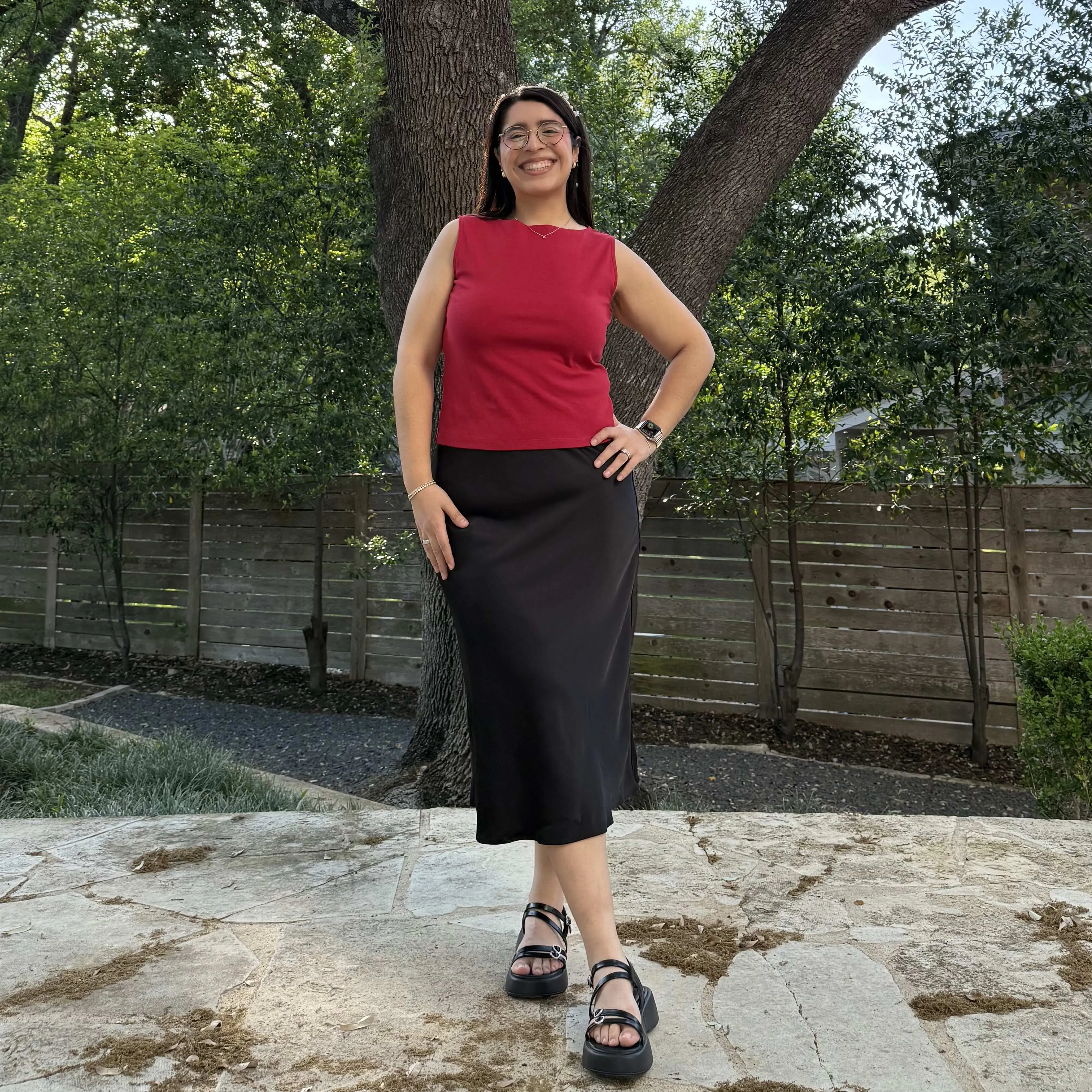 Satin Midi Skirt - Black *Clearance Sale* sold by Shiny by Nature product image thumbnail 3