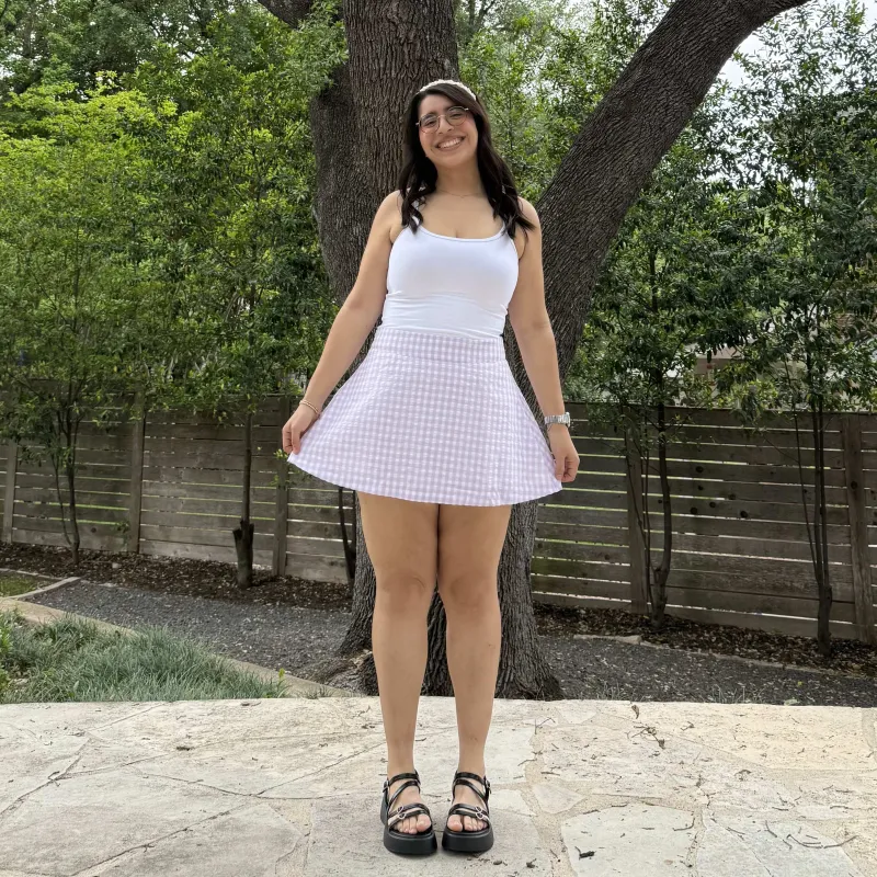 Christina Mini Skirt - Lavender *Clearance Sale* sold by Shiny by Nature