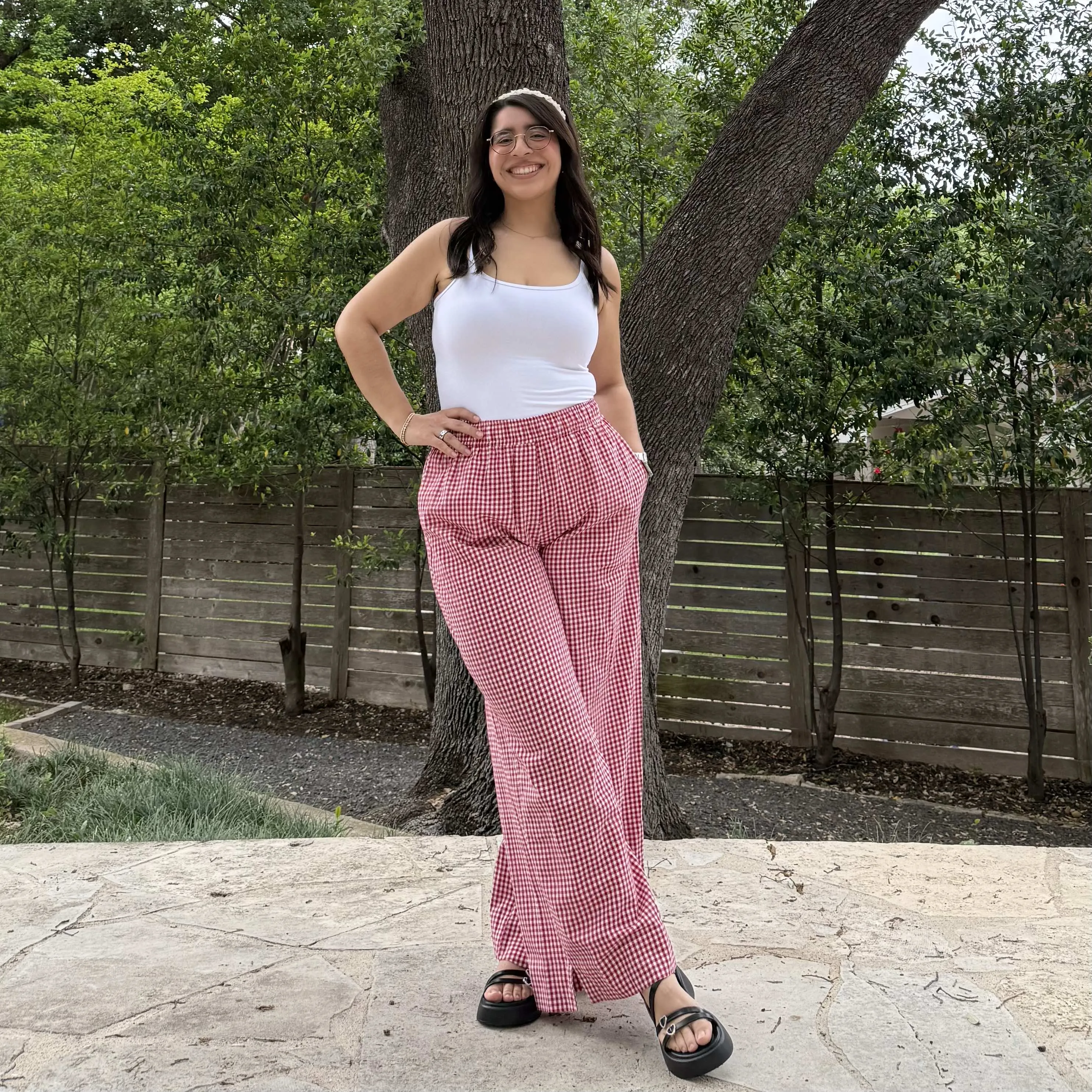 28" Inseam Picnic Pants - Red Gingham *Clearance Sale* sold by Shiny by Nature product image thumbnail 5