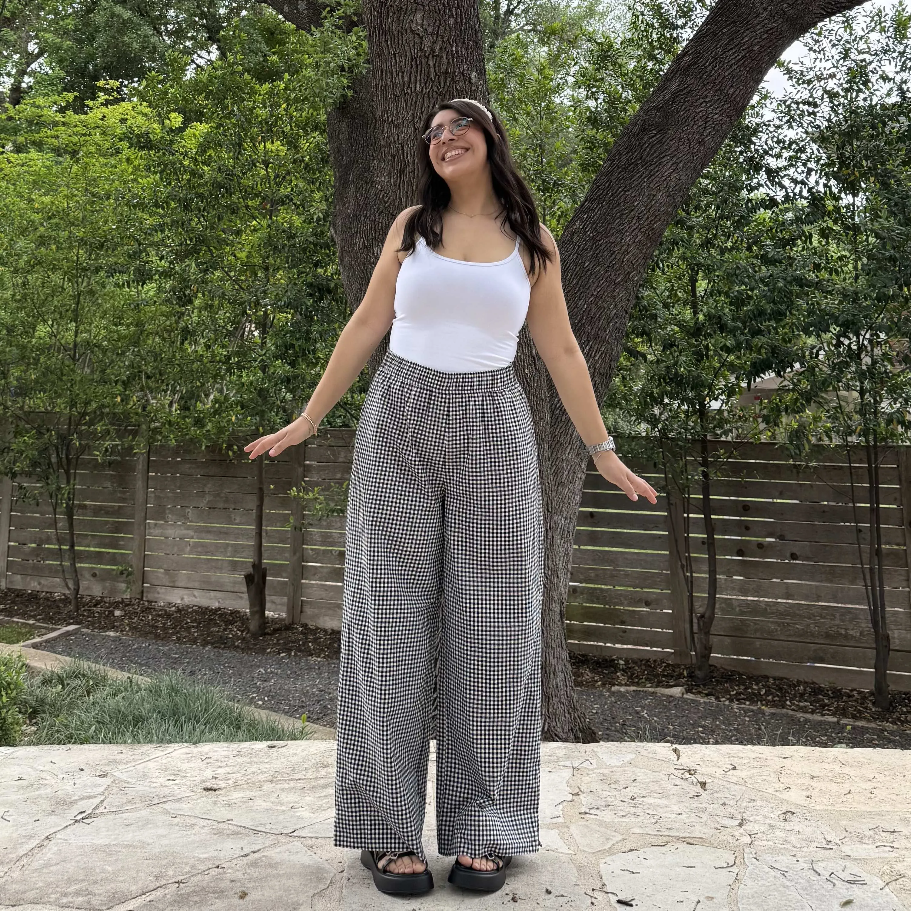 28" Inseam Picnic Pants - Black Gingham *Clearance Sale* sold by Shiny by Nature product image thumbnail 2