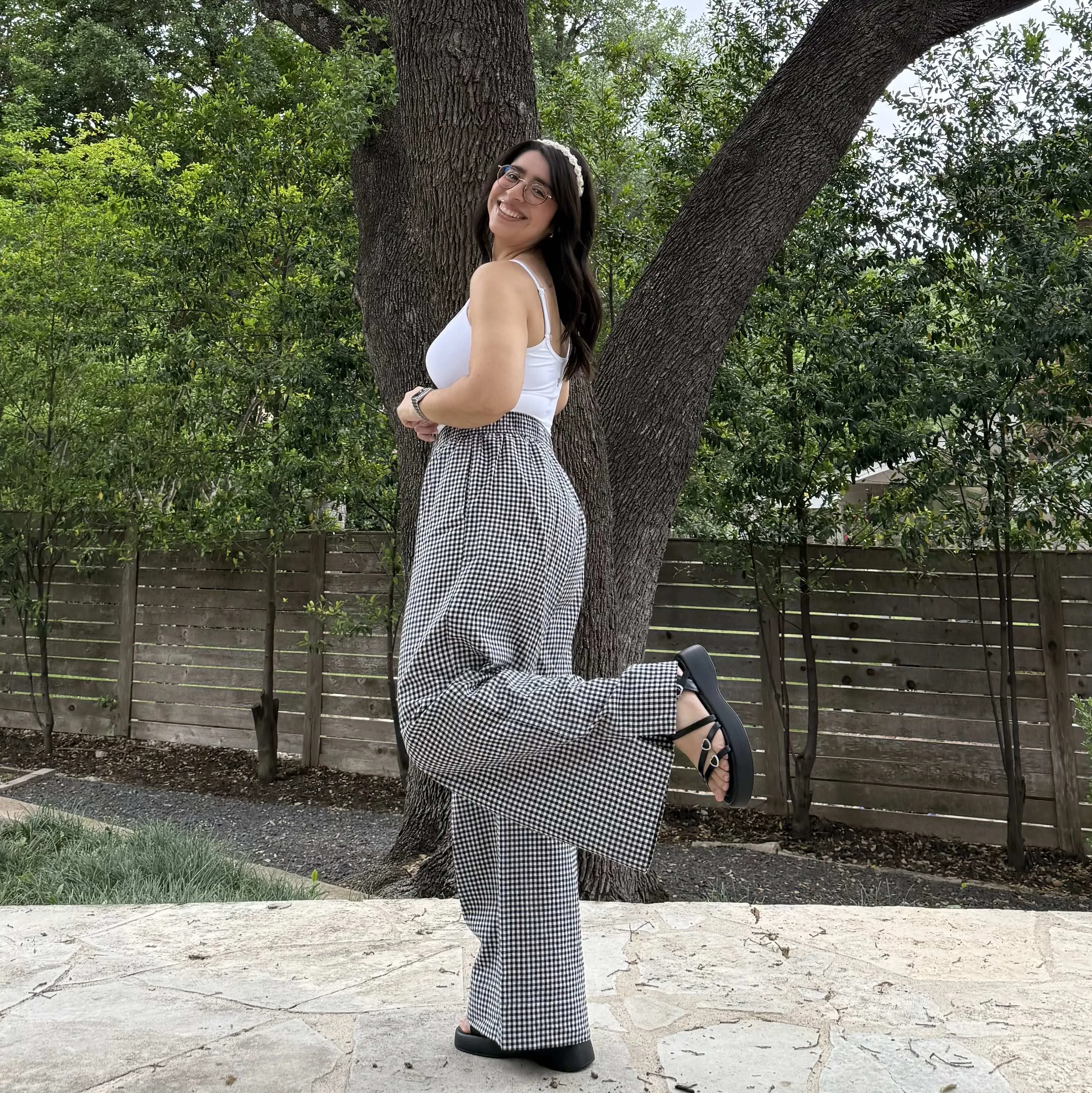 28" Inseam Picnic Pants - Black Gingham *Clearance Sale* sold by Shiny by Nature product image thumbnail 5