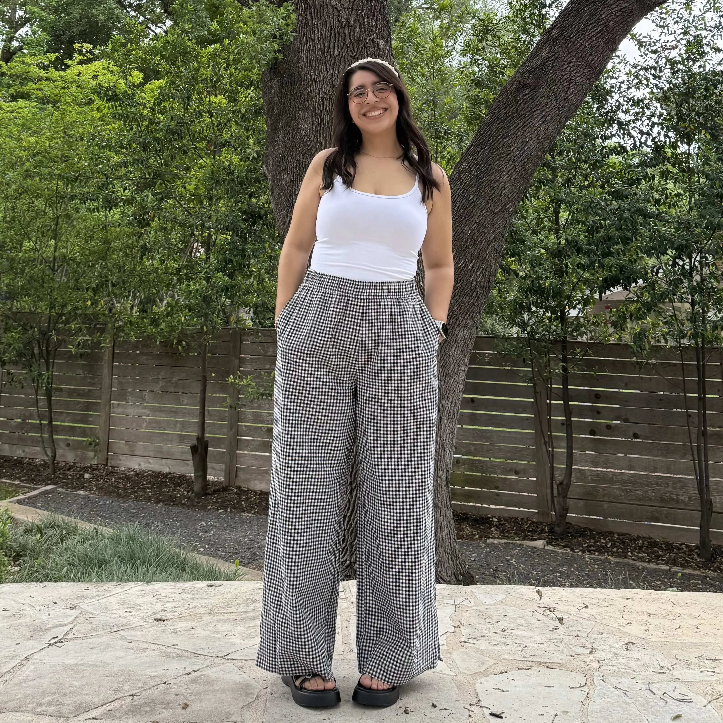 28" Inseam Picnic Pants - Black Gingham *Clearance Sale* sold by Shiny by Nature product image thumbnail 3