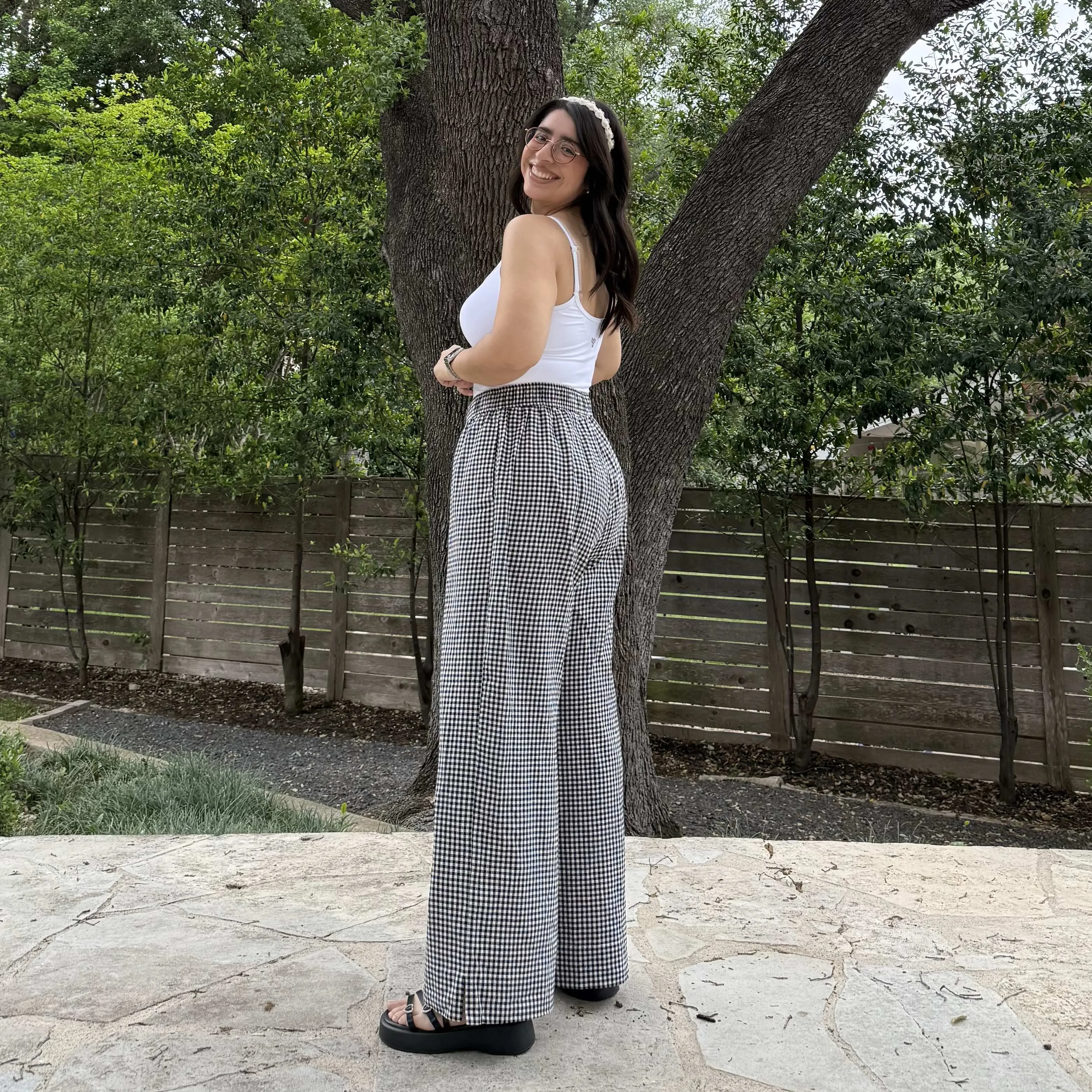 28" Inseam Picnic Pants - Black Gingham *Clearance Sale* sold by Shiny by Nature product image thumbnail 4