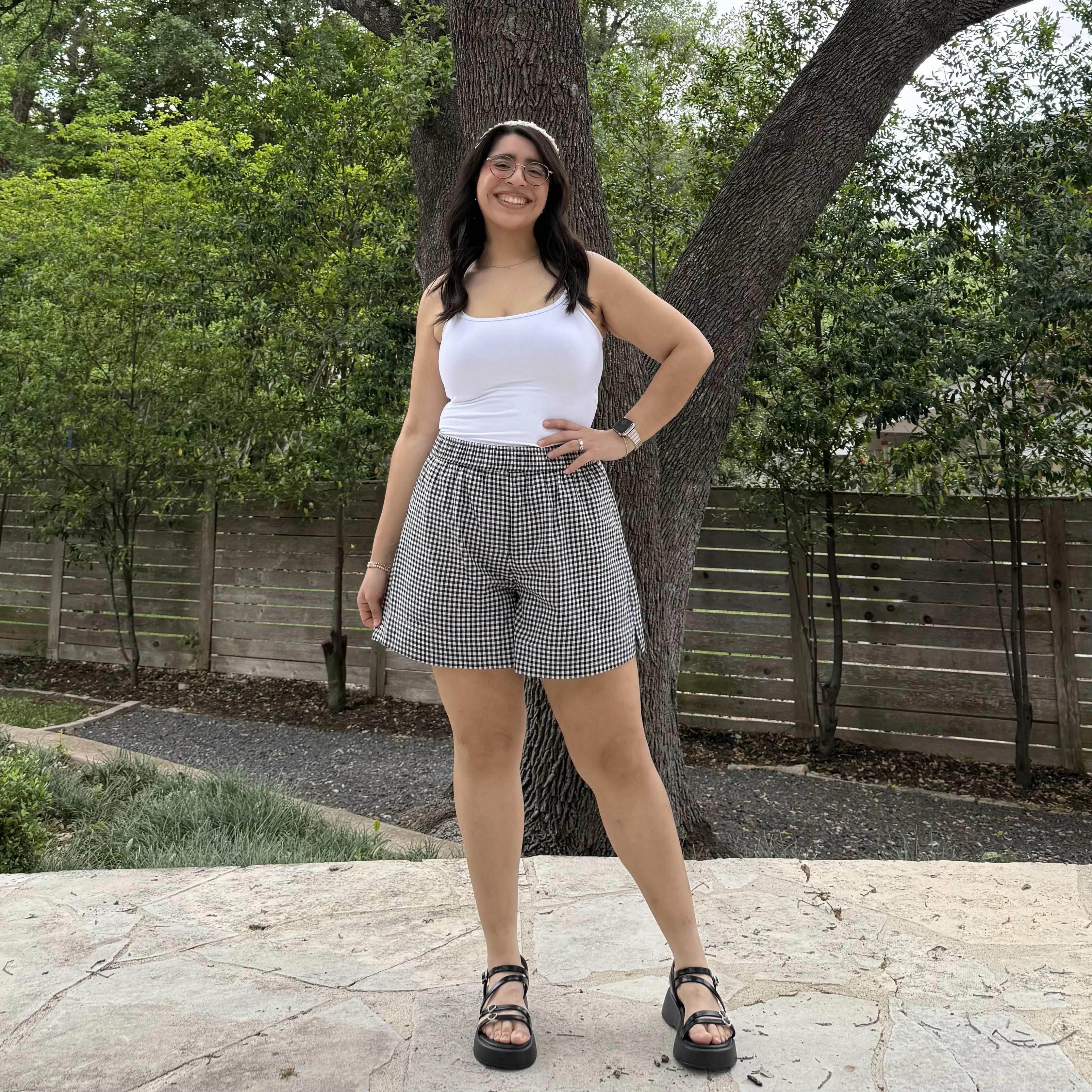 Summer Gingham Shorts - Black *Clearance Sale* sold by Shiny by Nature product image thumbnail 2