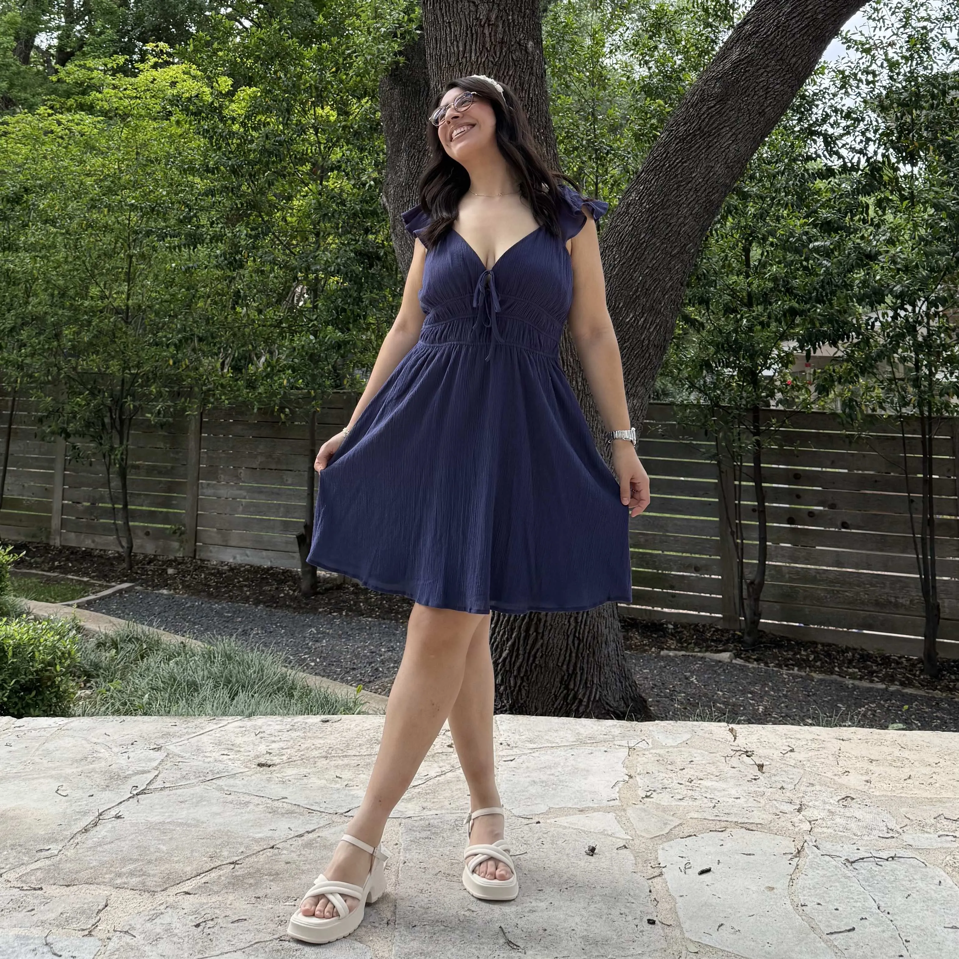 The Willow Dress - Navy *Clearance Sale* sold by Shiny by Nature product image thumbnail 3