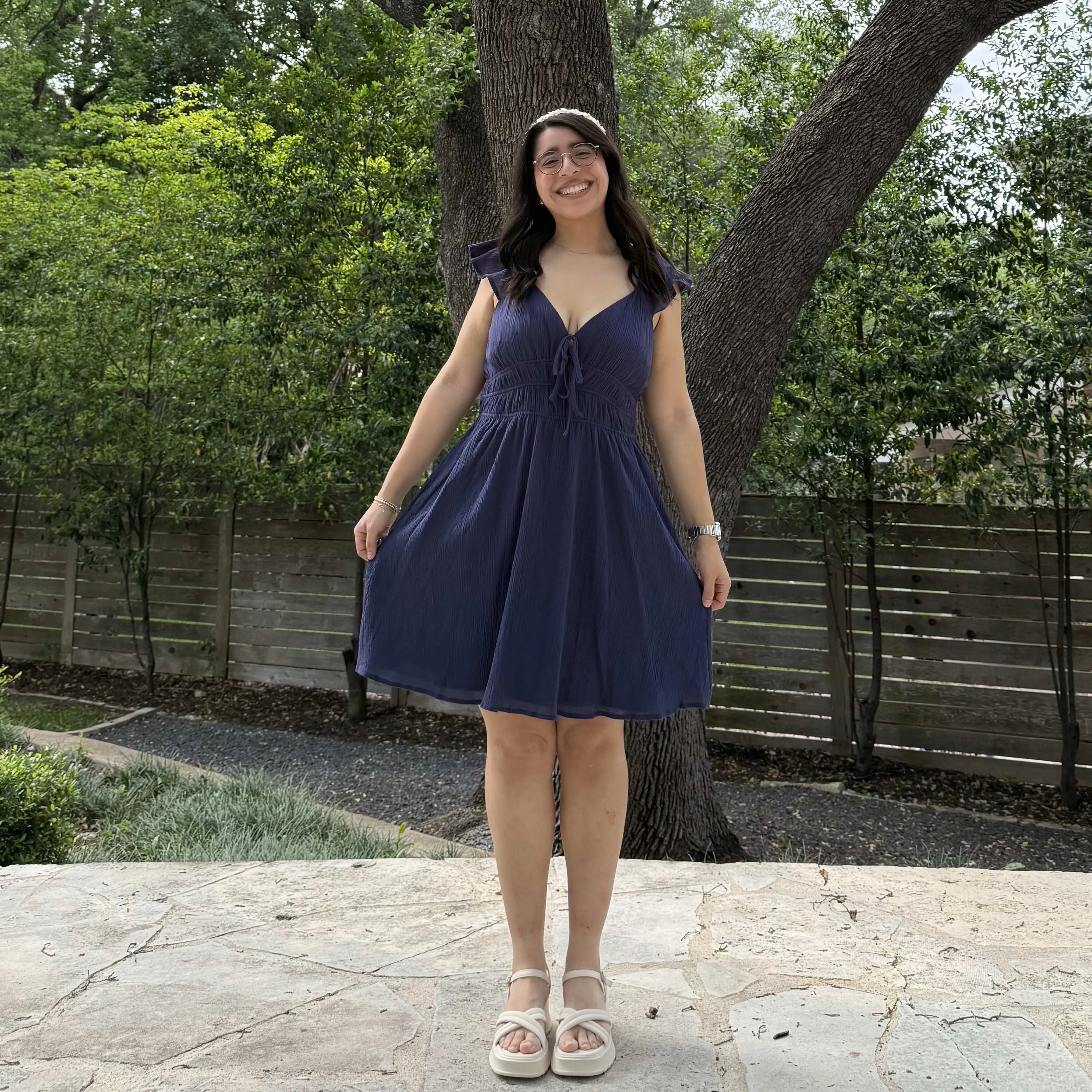 The Willow Dress - Navy *Clearance Sale* sold by Shiny by Nature