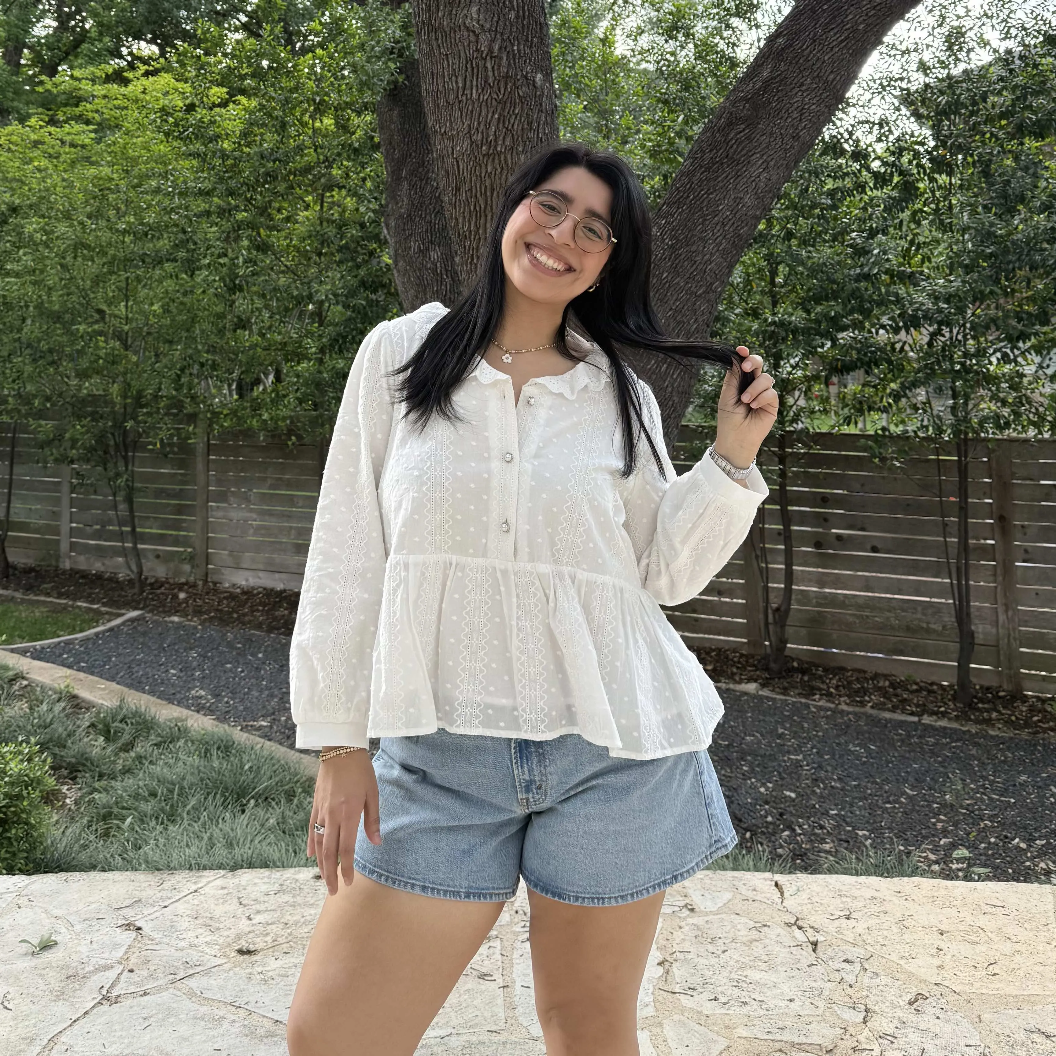 Cottage Blouse - Off-White *Clearance Sale* sold by Shiny by Nature product image thumbnail 3