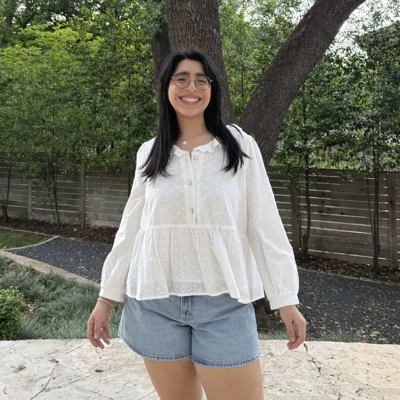 Cottage Blouse - Off-White sold by Shiny by Nature