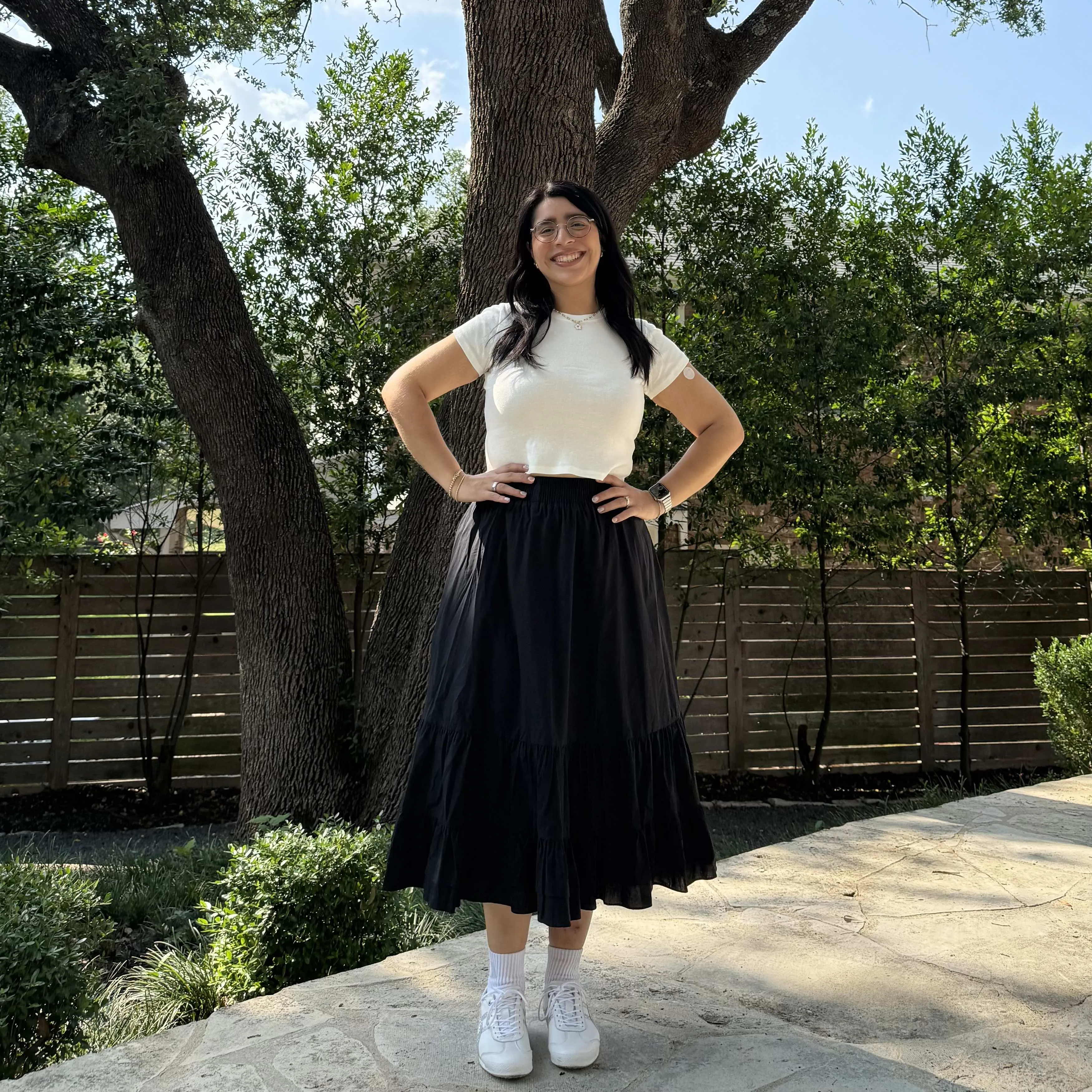 Spring Flowy Skirt - Black *Clearance Sale* sold by Shiny by Nature product image thumbnail 2