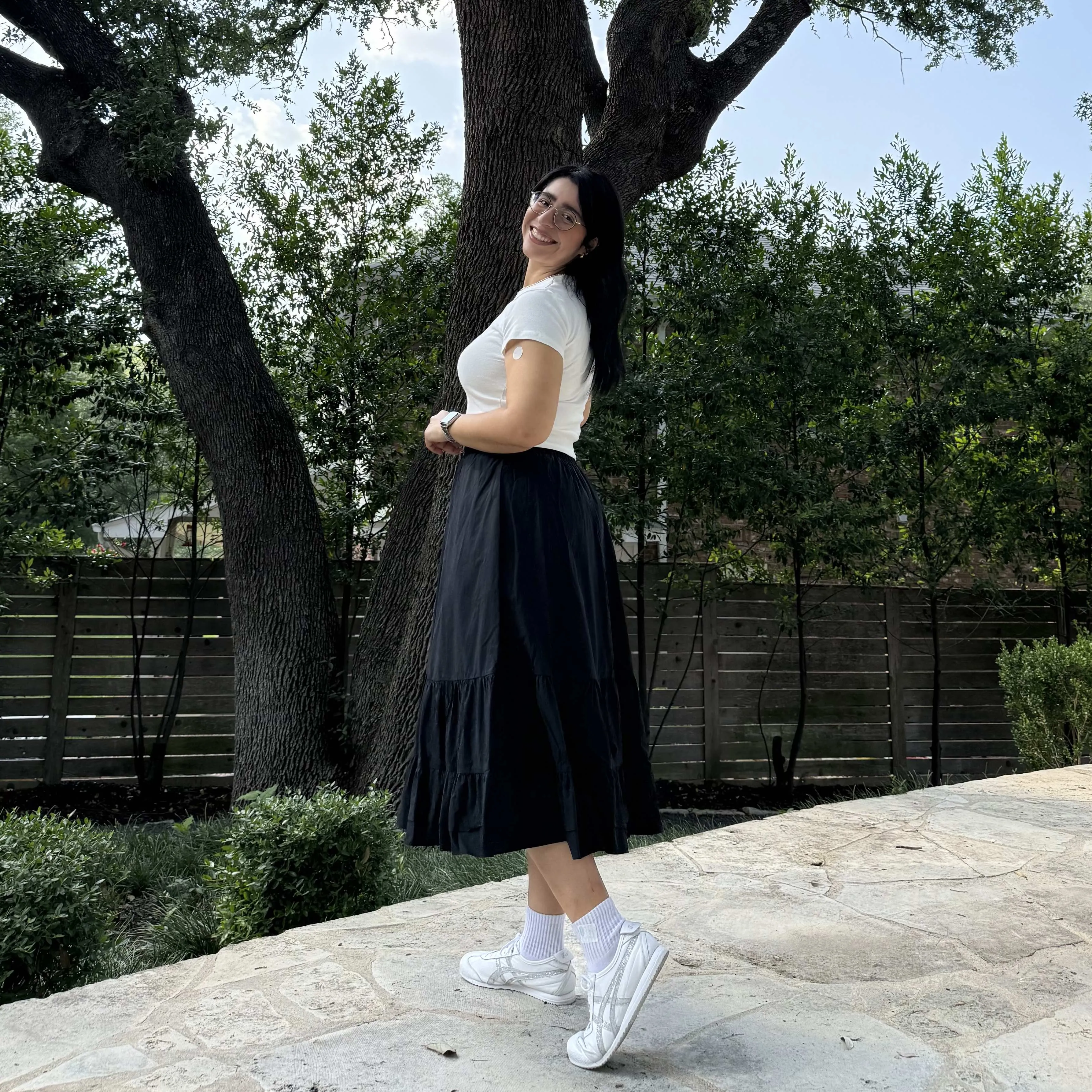 Spring Flowy Skirt - Black *Clearance Sale* sold by Shiny by Nature product image thumbnail 3