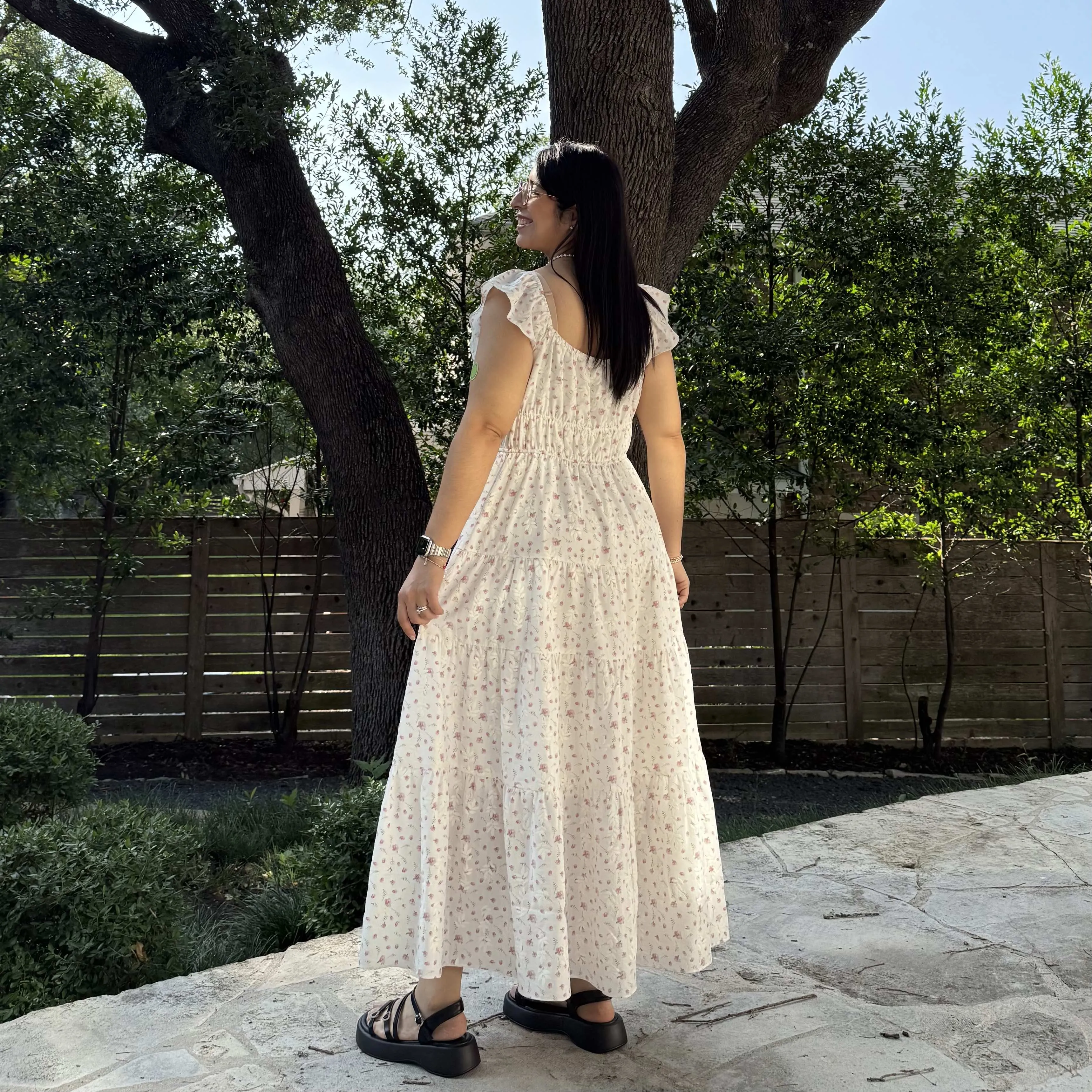 Meadow Maxi Dress - Cream/Pink *Clearance Sale* sold by Shiny by Nature product image thumbnail 3