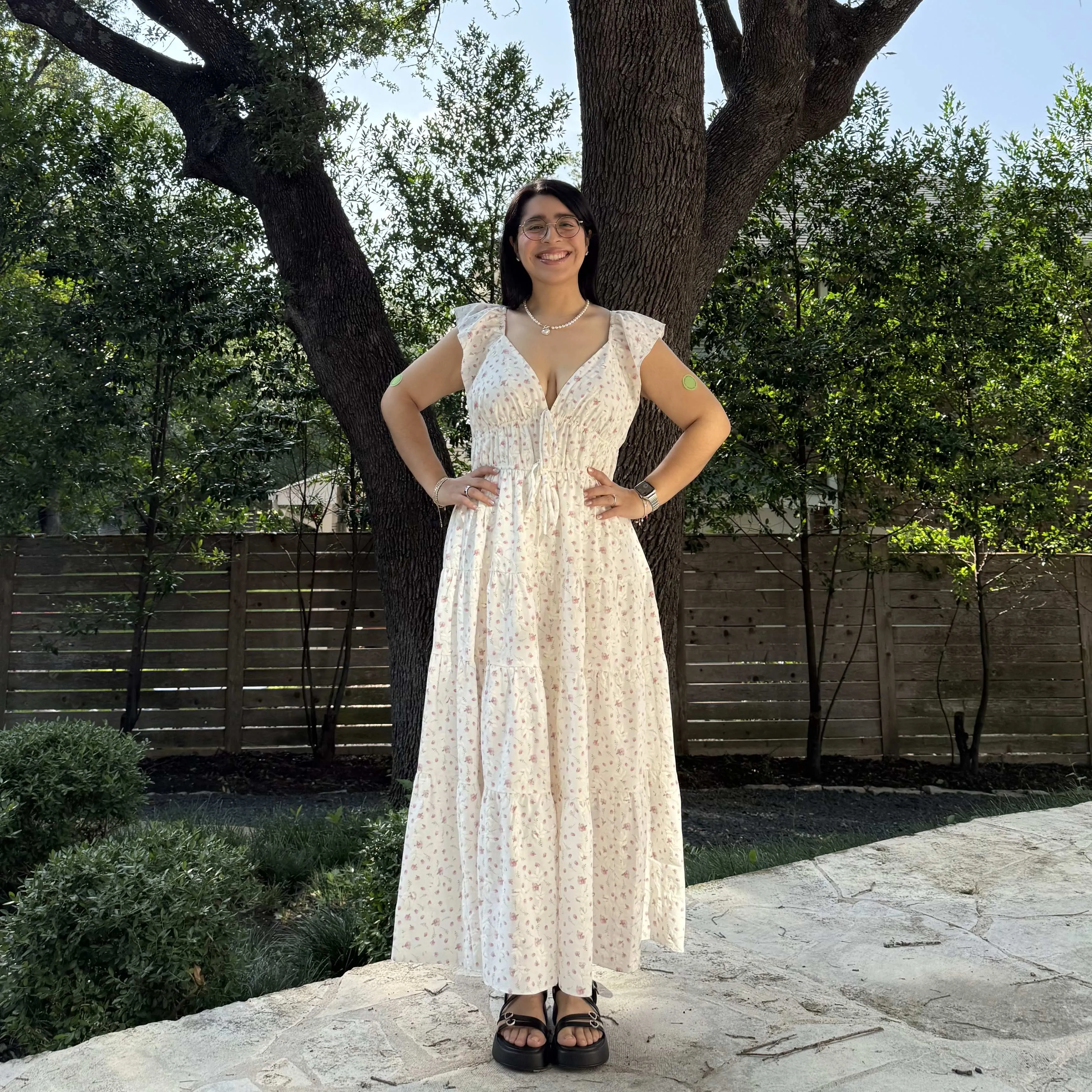 Meadow Maxi Dress - Cream/Pink *Clearance Sale* sold by Shiny by Nature product image thumbnail 2