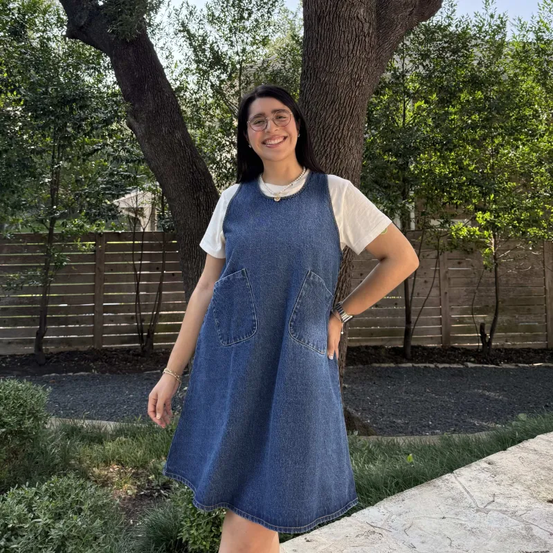 Denim Dress - Medium Wash sold by Shiny by Nature