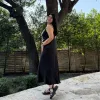 Luna Slip Dress - Black *Clearance Sale* sold by Shiny by Nature