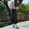 Luna Slip Dress - Black *Clearance Sale* sold by Shiny by Nature