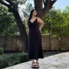 Luna Slip Dress - Black *Clearance Sale* sold by Shiny by Nature