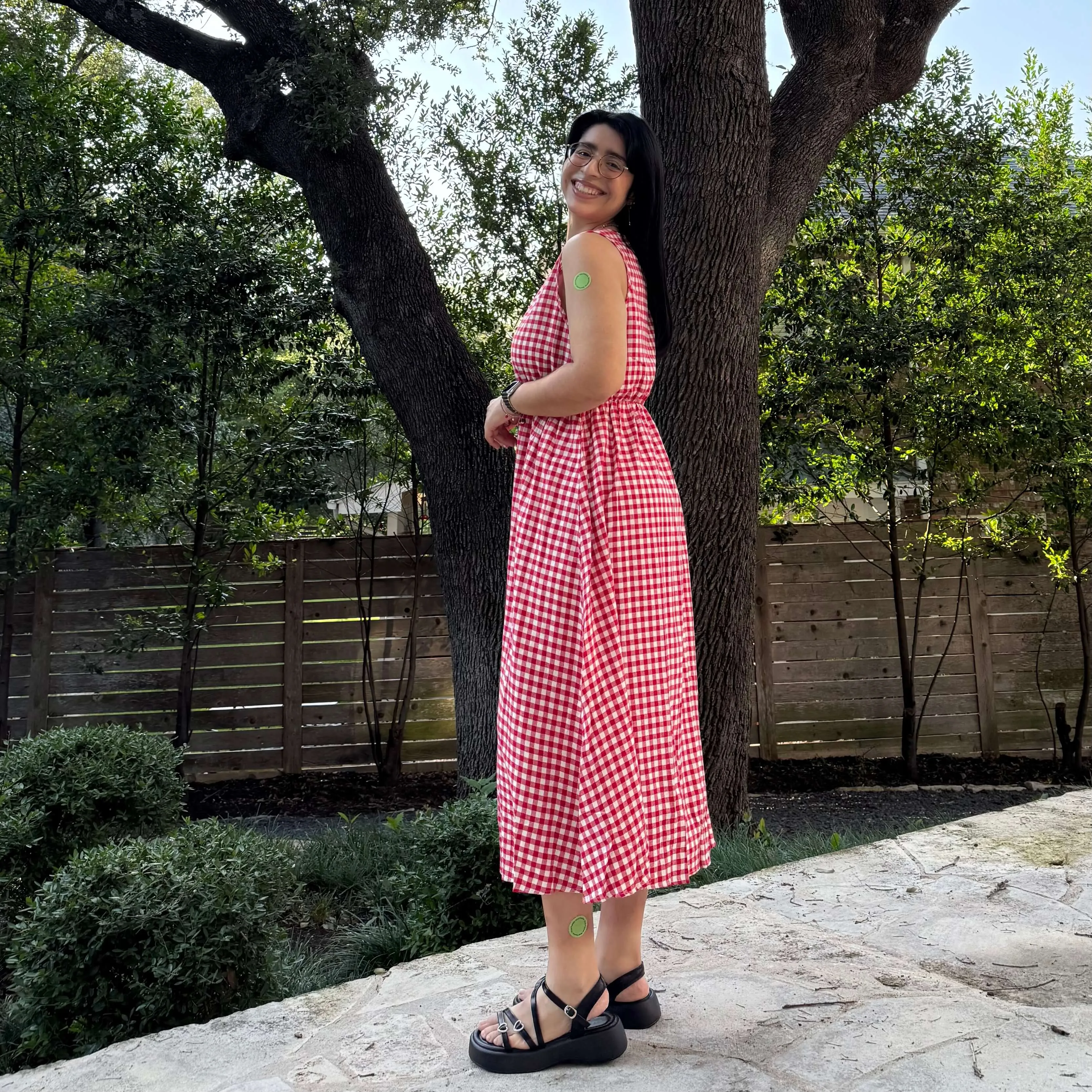 Sleeveless Midi Dress - Tomato *Clearance Sale* sold by Shiny by Nature product image thumbnail 3