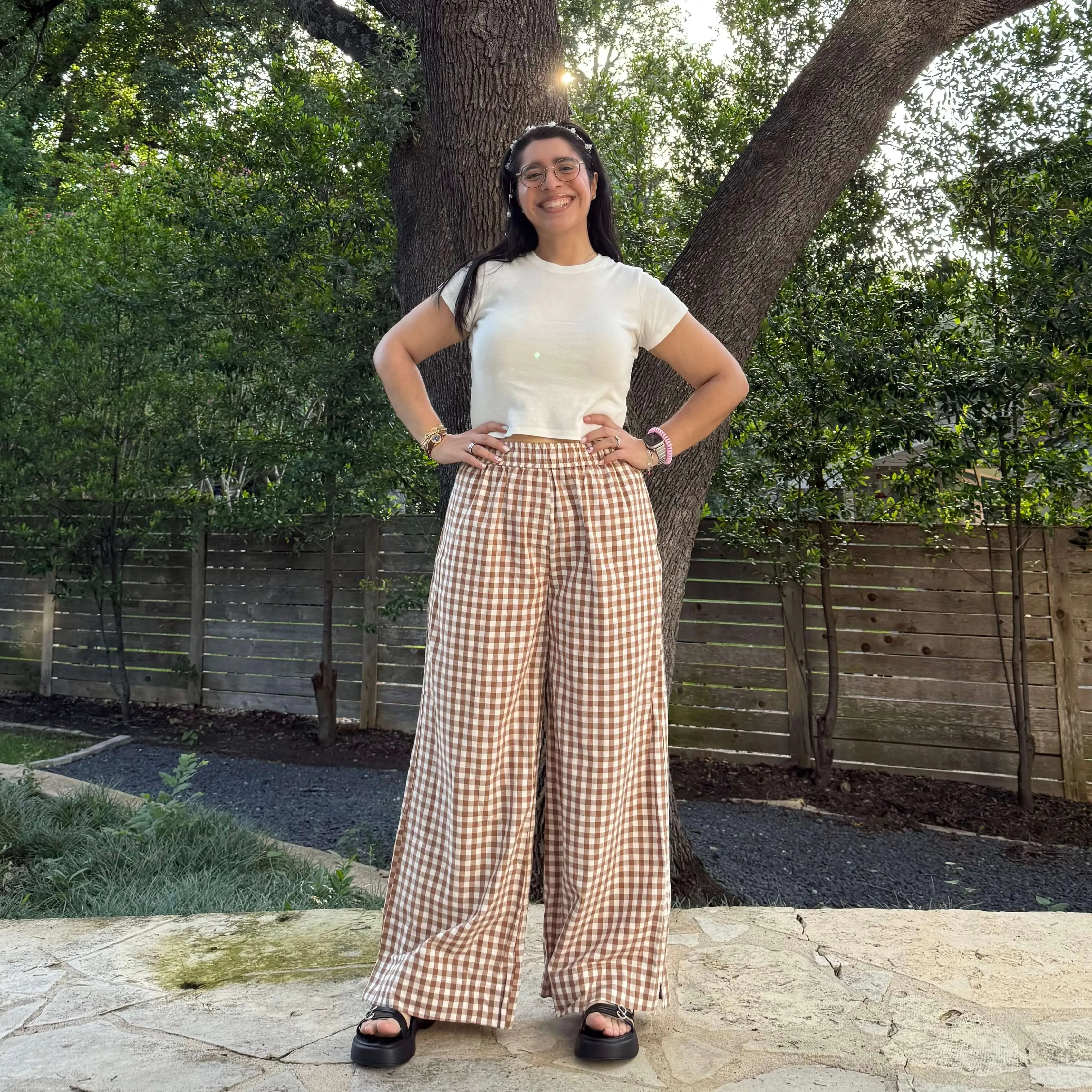 28” Inseam Picnic Pants - Chestnut *Clearance Sale* sold by Shiny by Nature