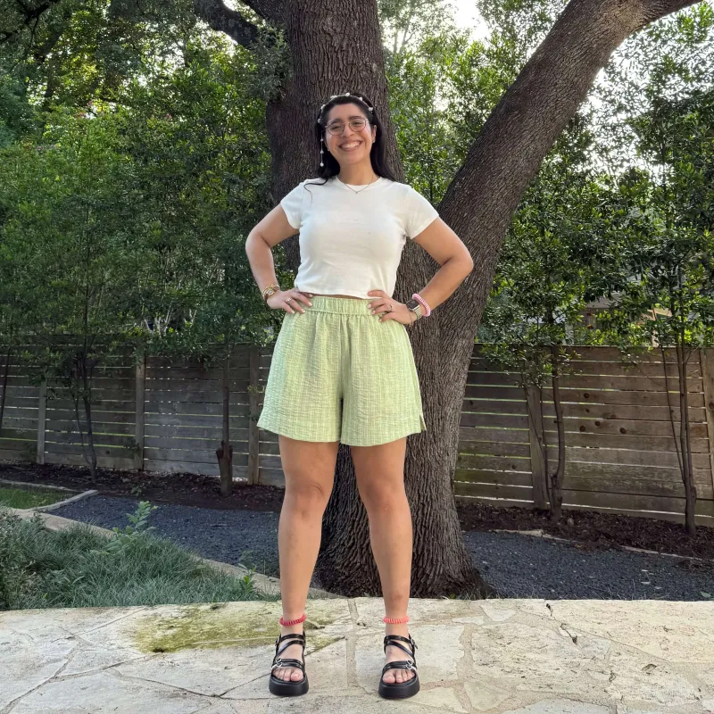 Summer Shorts - Celery sold by Shiny by Nature