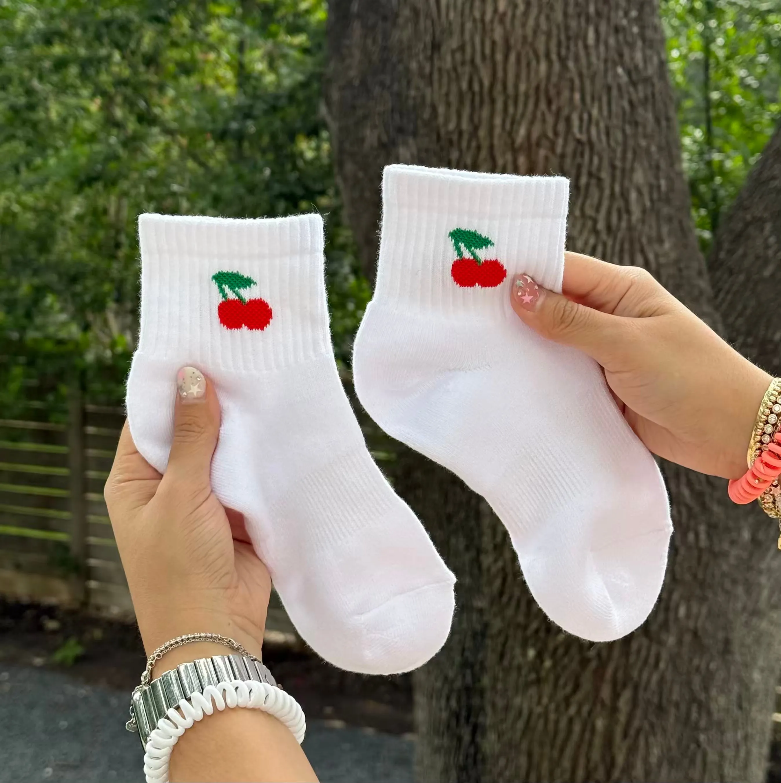 Super Socks - Cherry *Clearance Sale* sold by Shiny by Nature