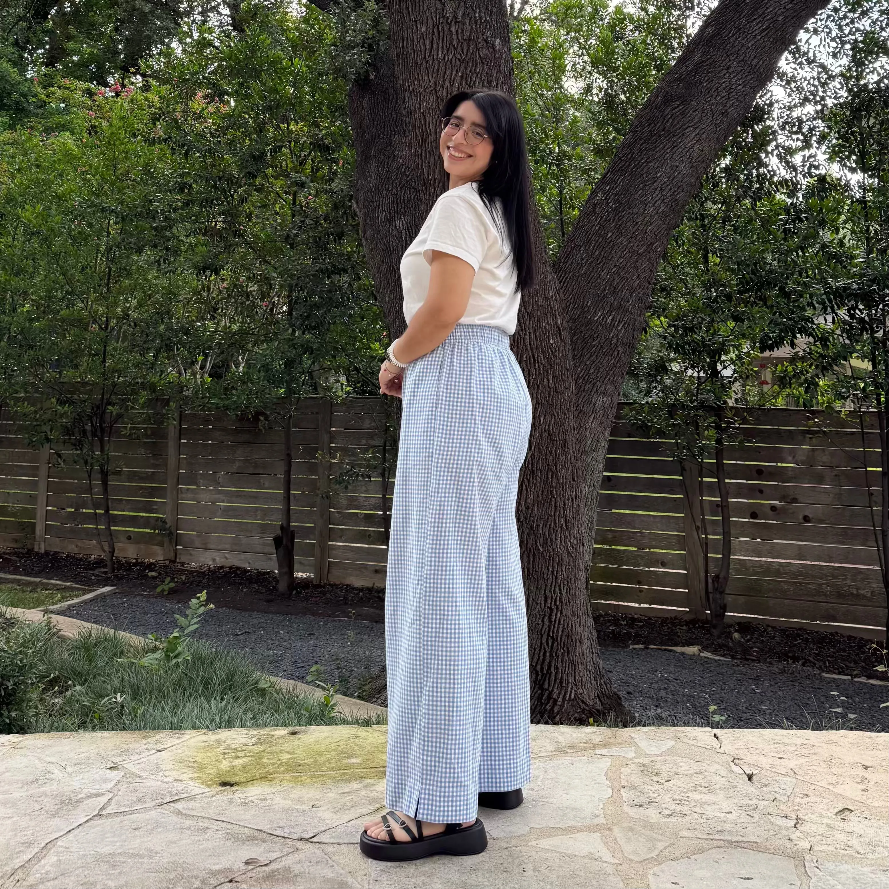 28" Inseam Picnic Pants - Blue Gingham *Clearance Sale* sold by Shiny by Nature product image thumbnail 3