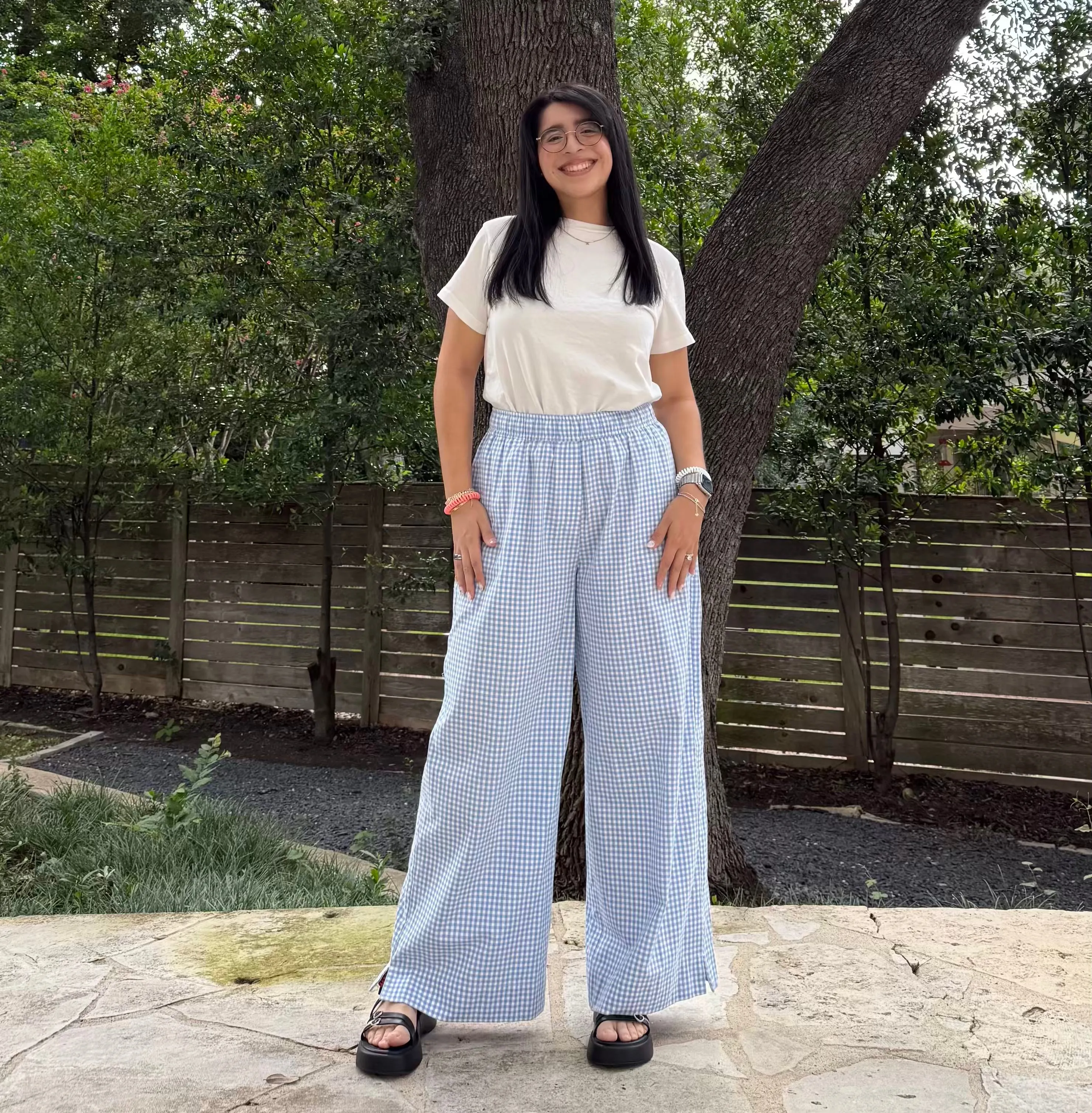 28" Inseam Picnic Pants - Blue Gingham *Clearance Sale* sold by Shiny by Nature product image thumbnail 5