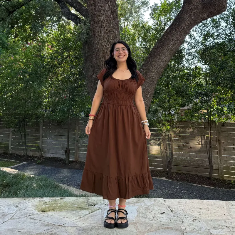 The Poem Dress - Acorn *Clearance Sale* sold by Shiny by Nature