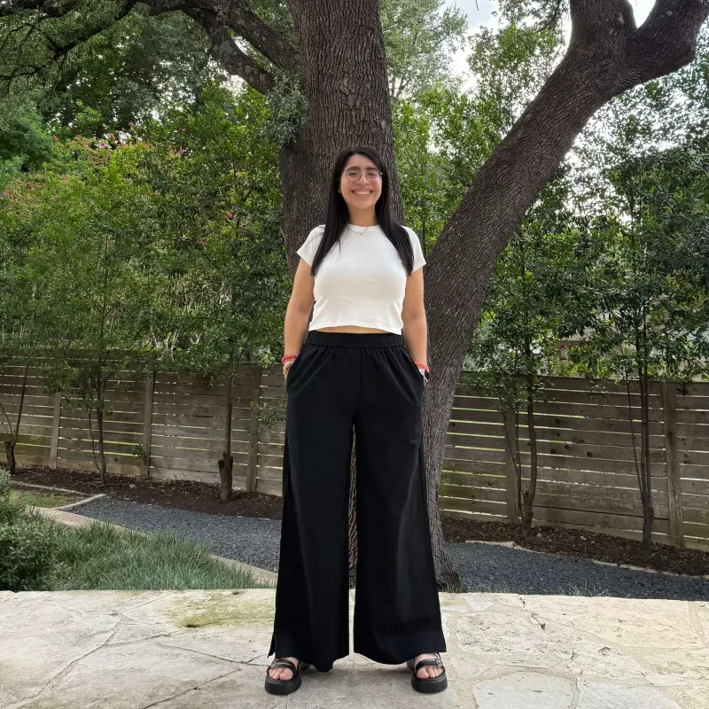 28" Inseam Picnic Pants - Solid Black *Clearance Sale* sold by Shiny by Nature