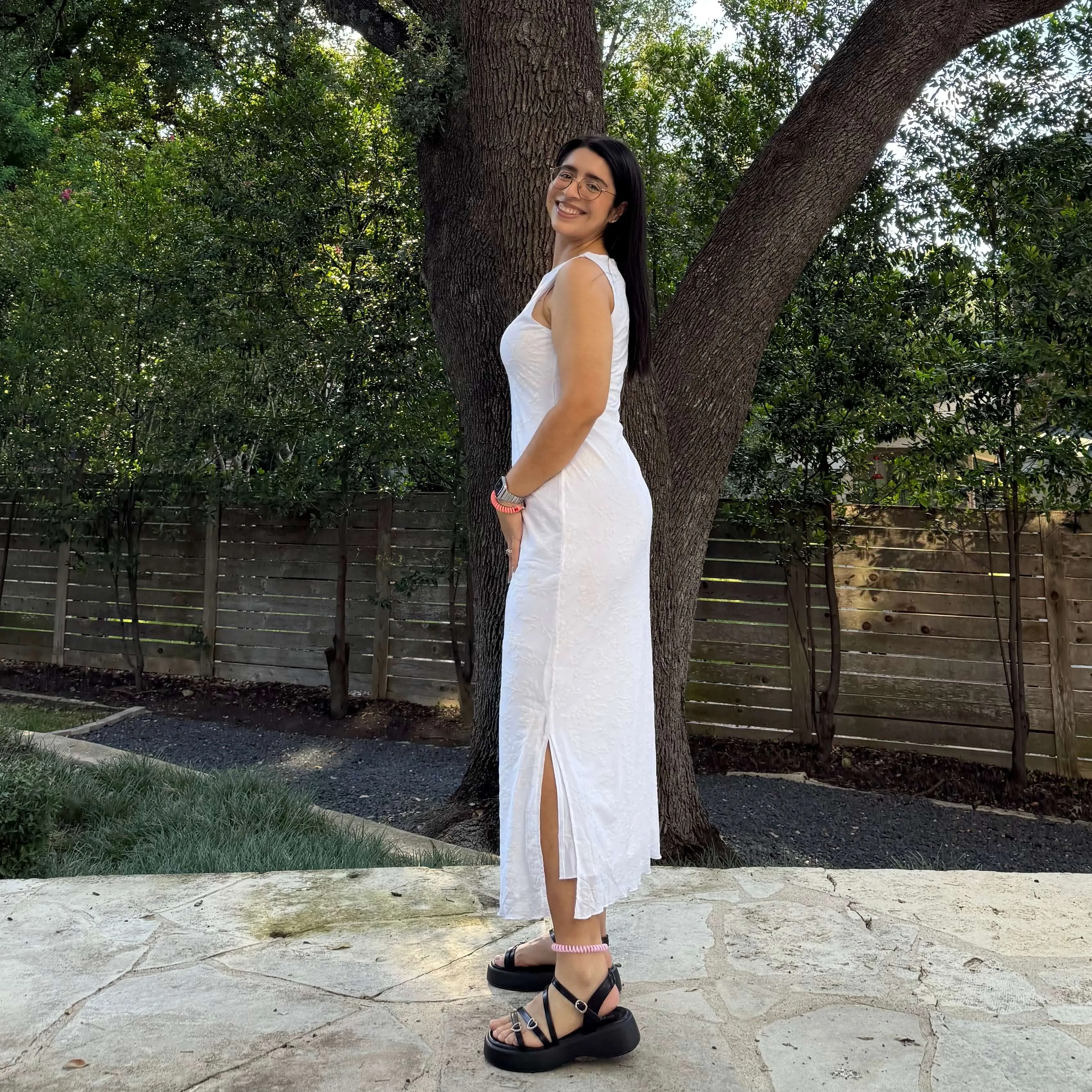 The Muse Dress - White Floral *Clearance Sale* sold by Shiny by Nature product image thumbnail 2